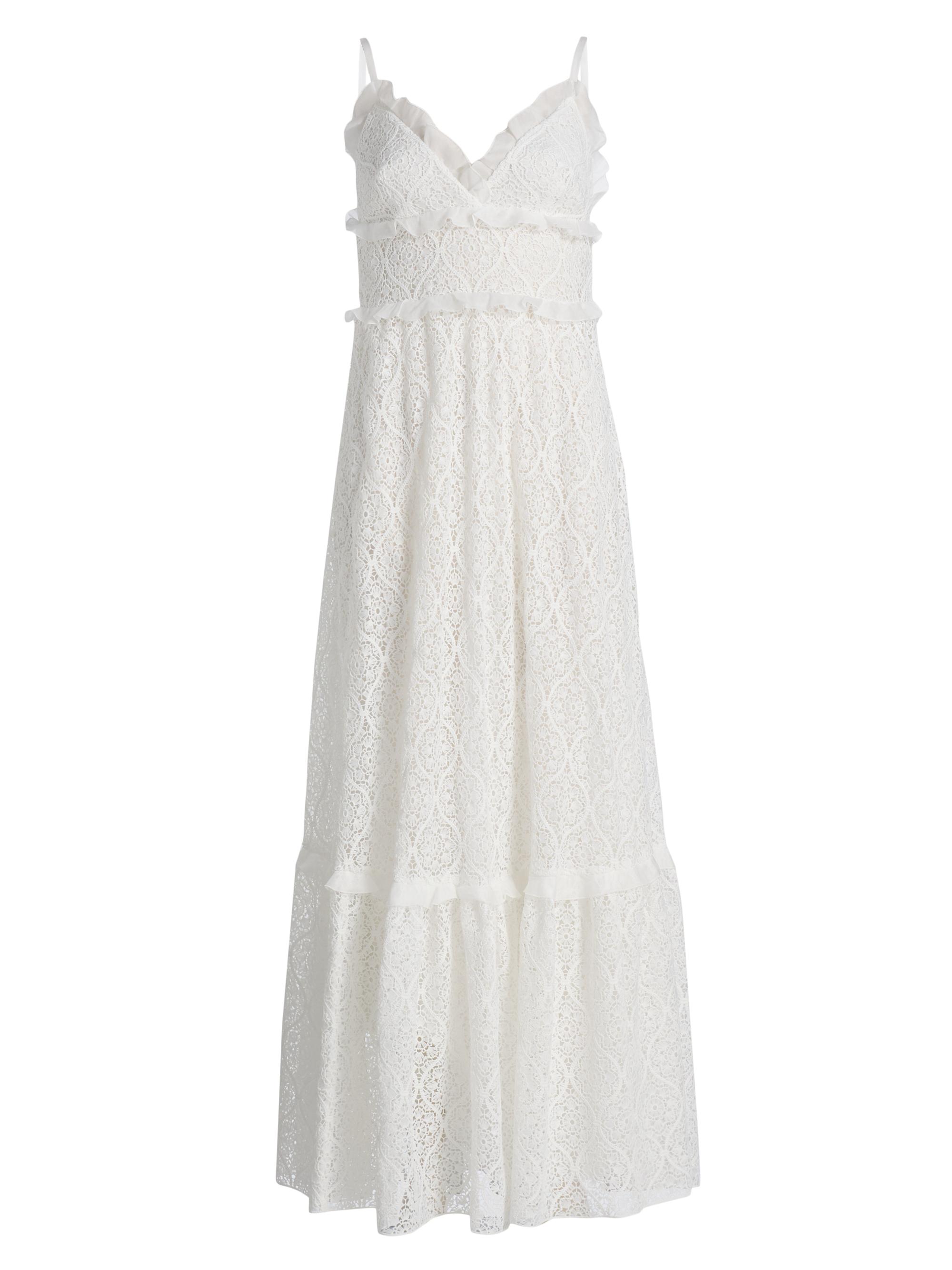 Giambattista Valli Women's Macrame Lace Ruffle Maxi Dress -