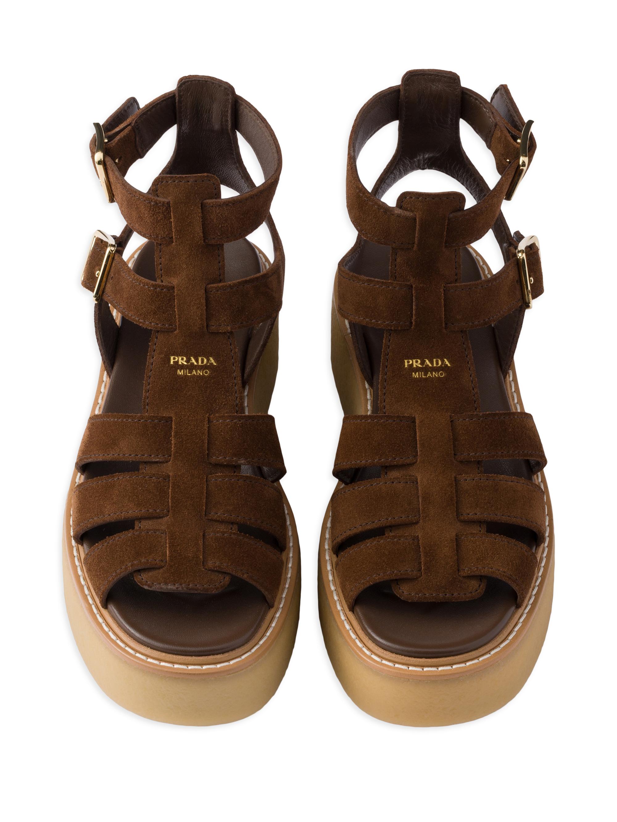 Prada Suede Gladiator Sandals | Saks Fifth Avenue