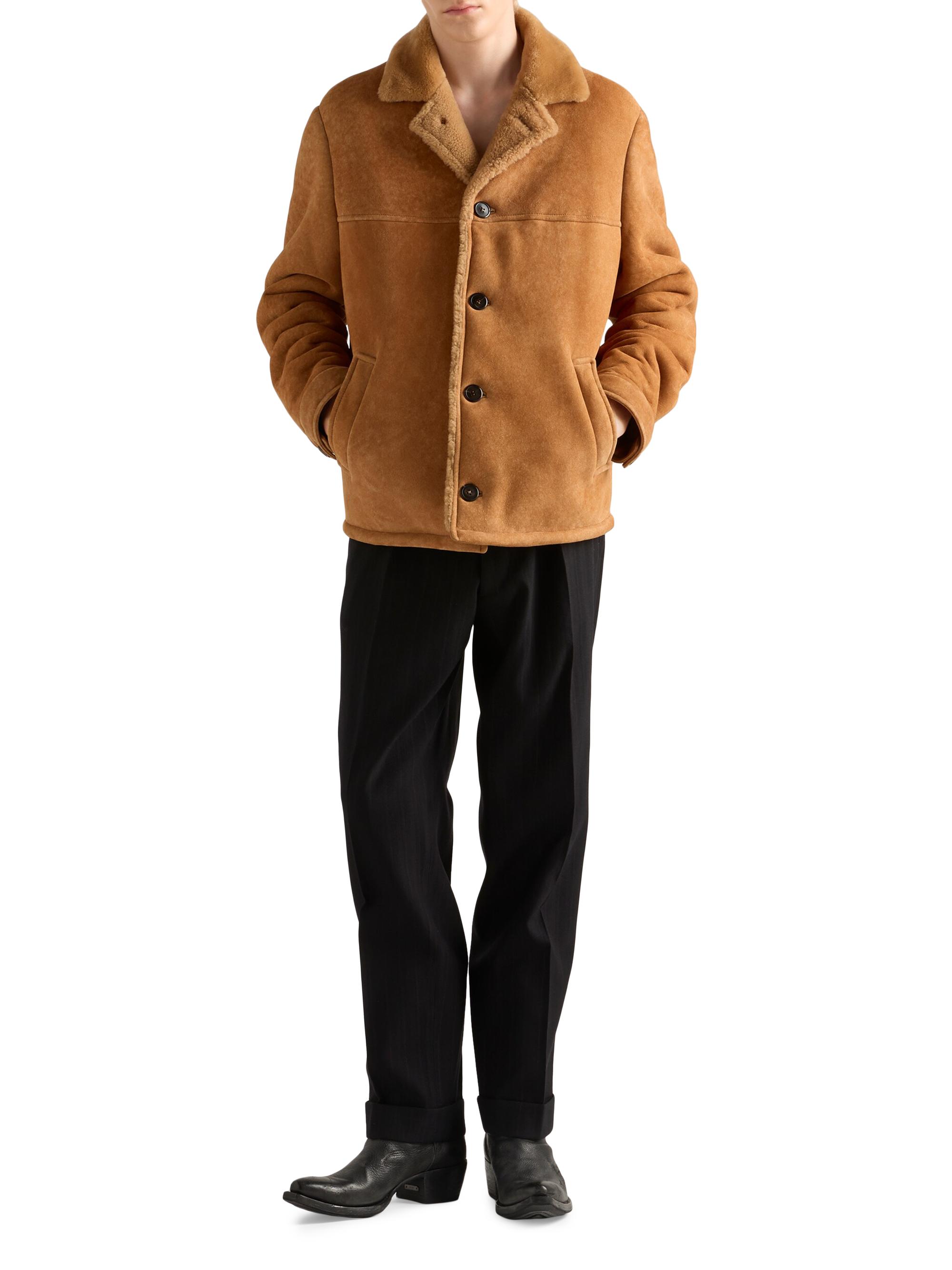 Prada Shearling Caban Jacket | Saks Fifth Avenue