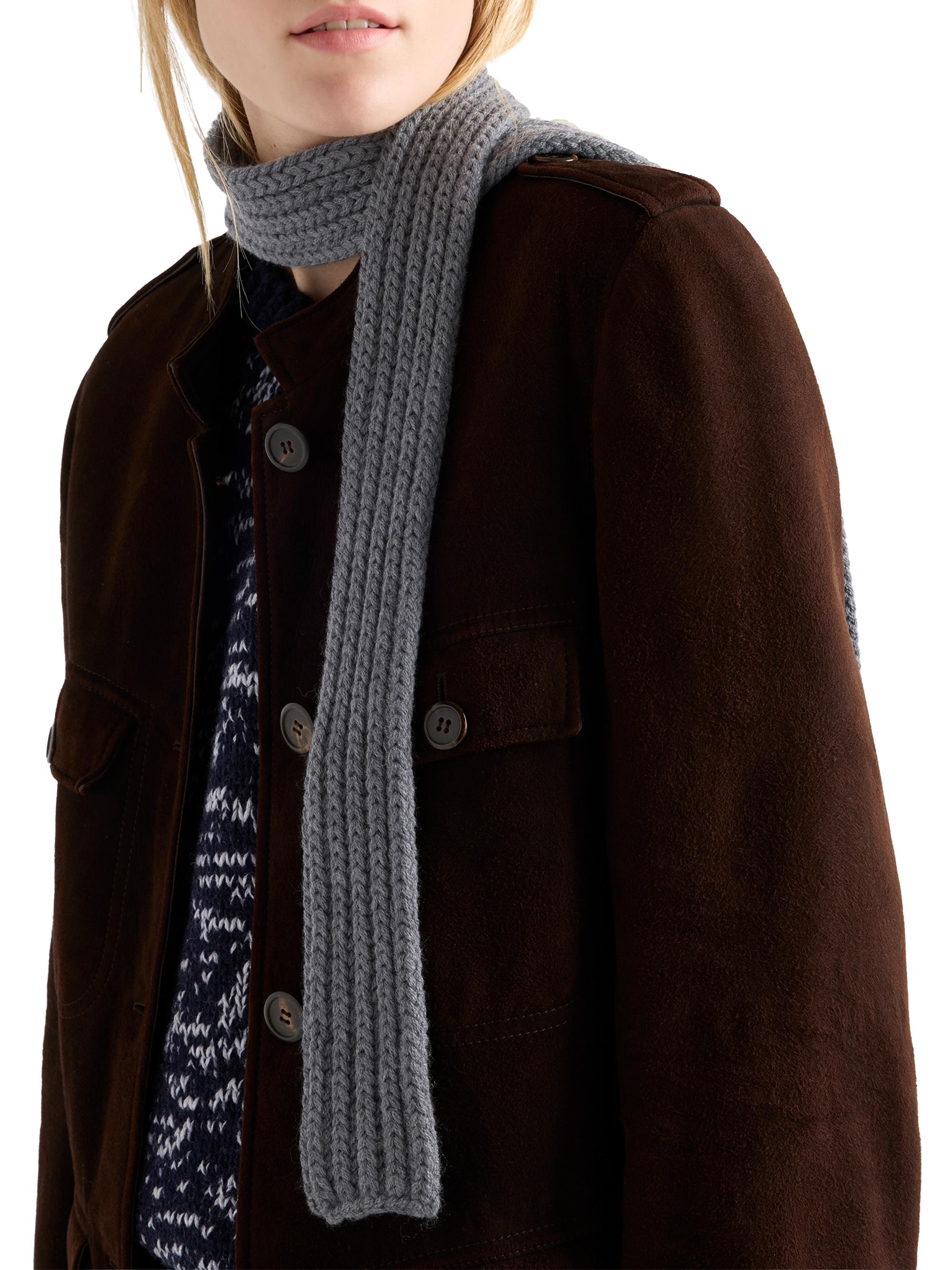 Prada Women's Wool Scarf - Grey | Thumbnail 5