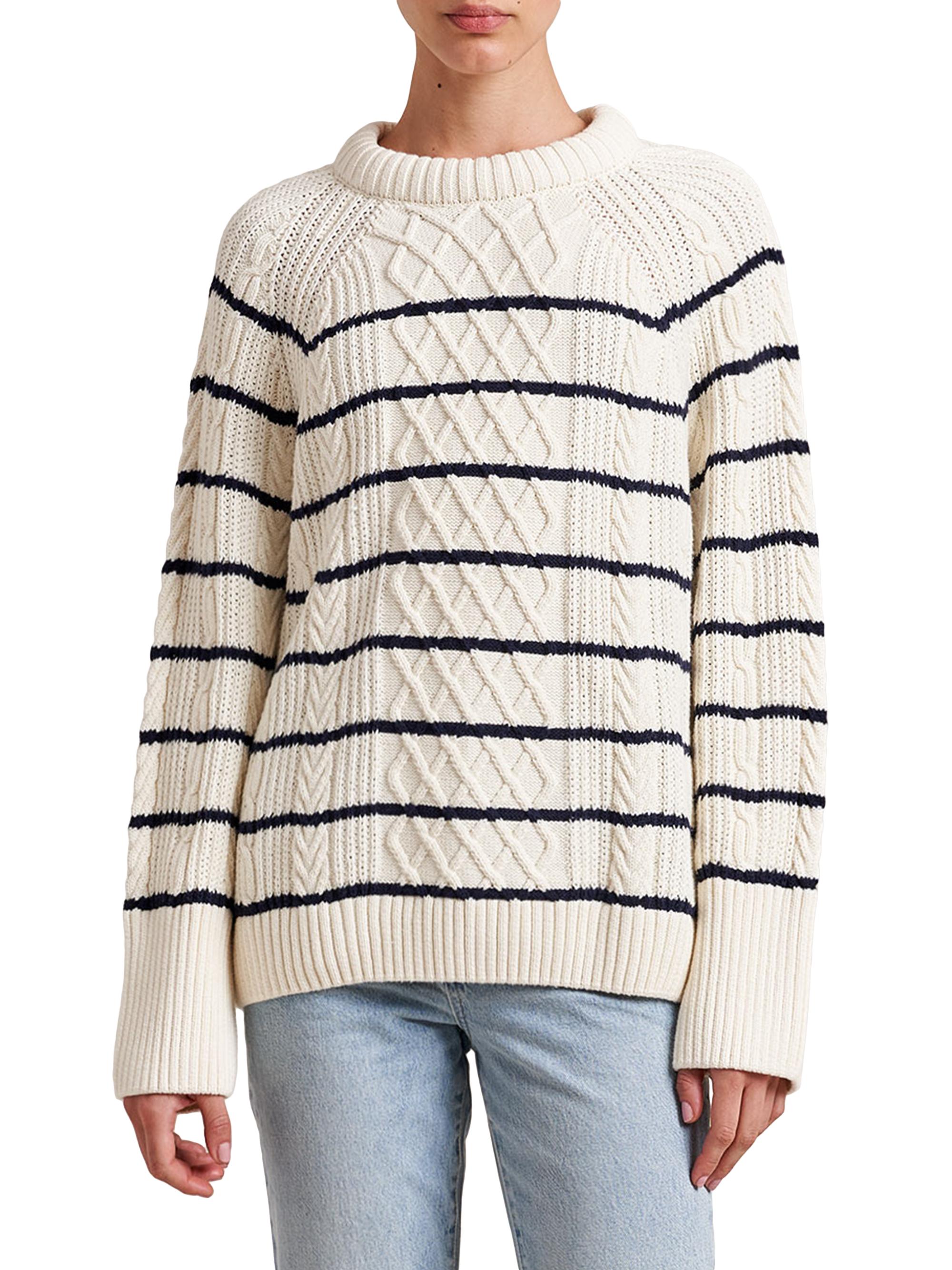 La Ligne Women's Angus Sweater - Cream Navy