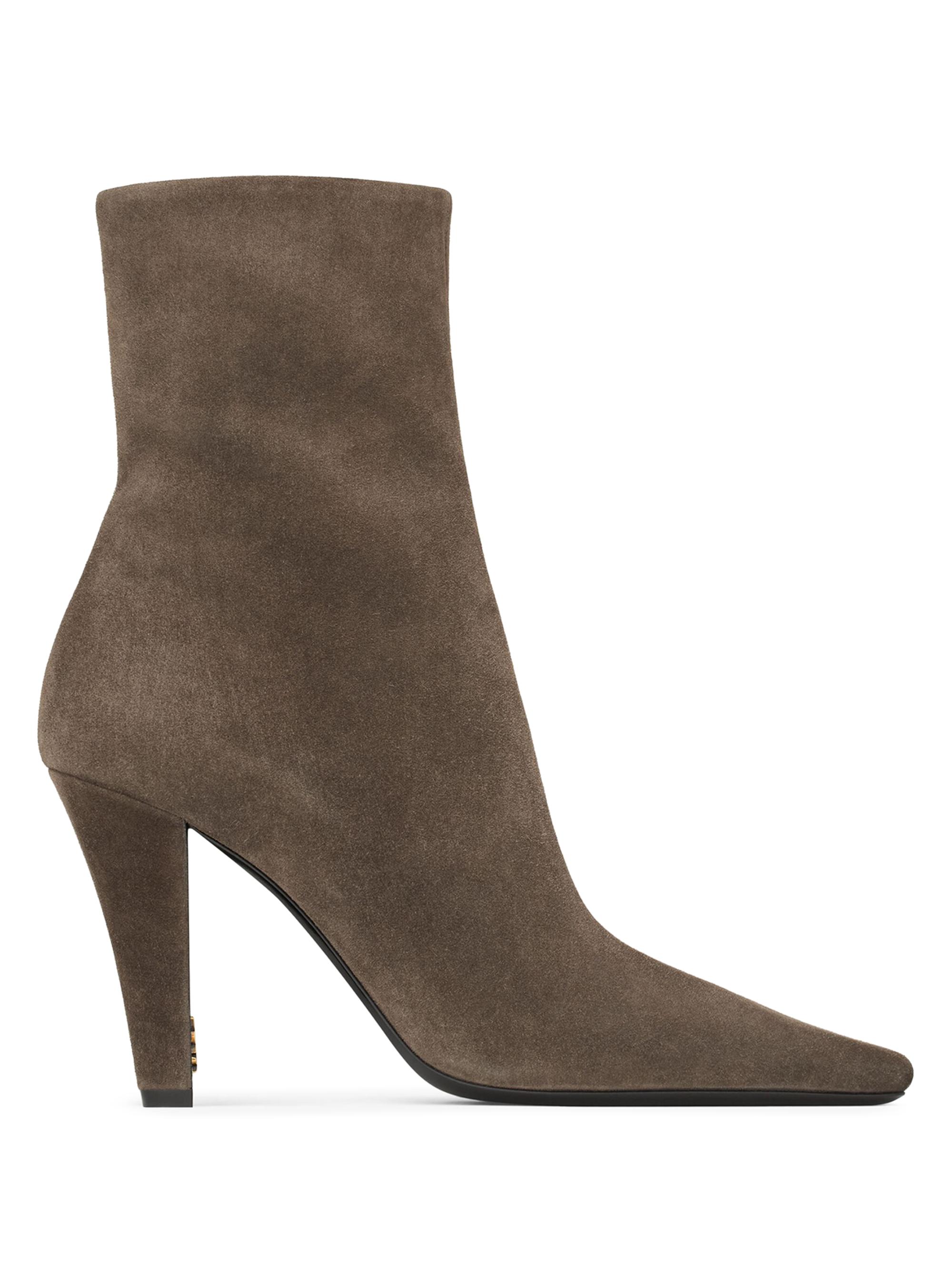 Saint Laurent Women's Jill Booties in Suede - Mickey