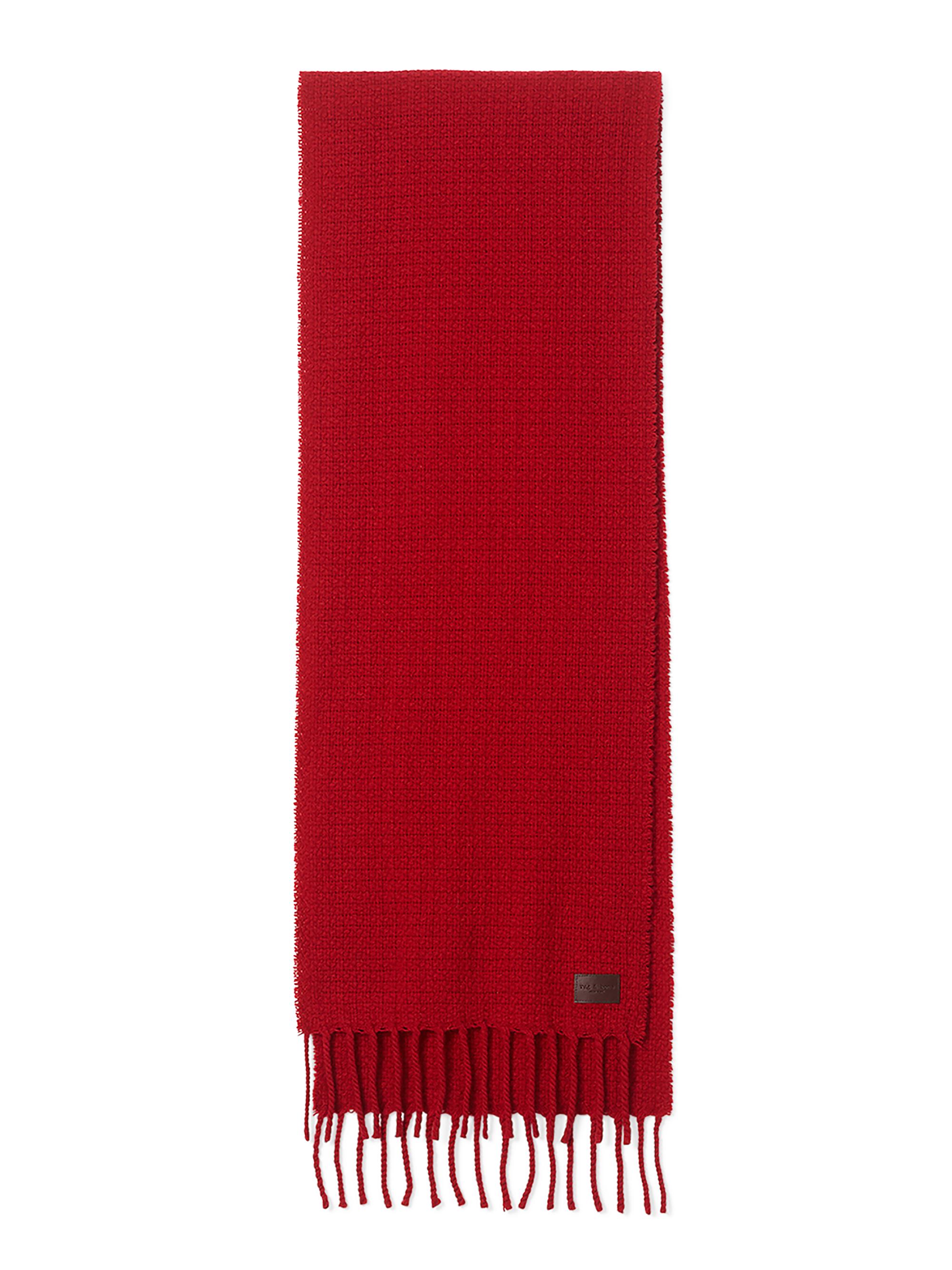 rag & bone Women's Mila Textured Cashmere Scarf - Fry Red
