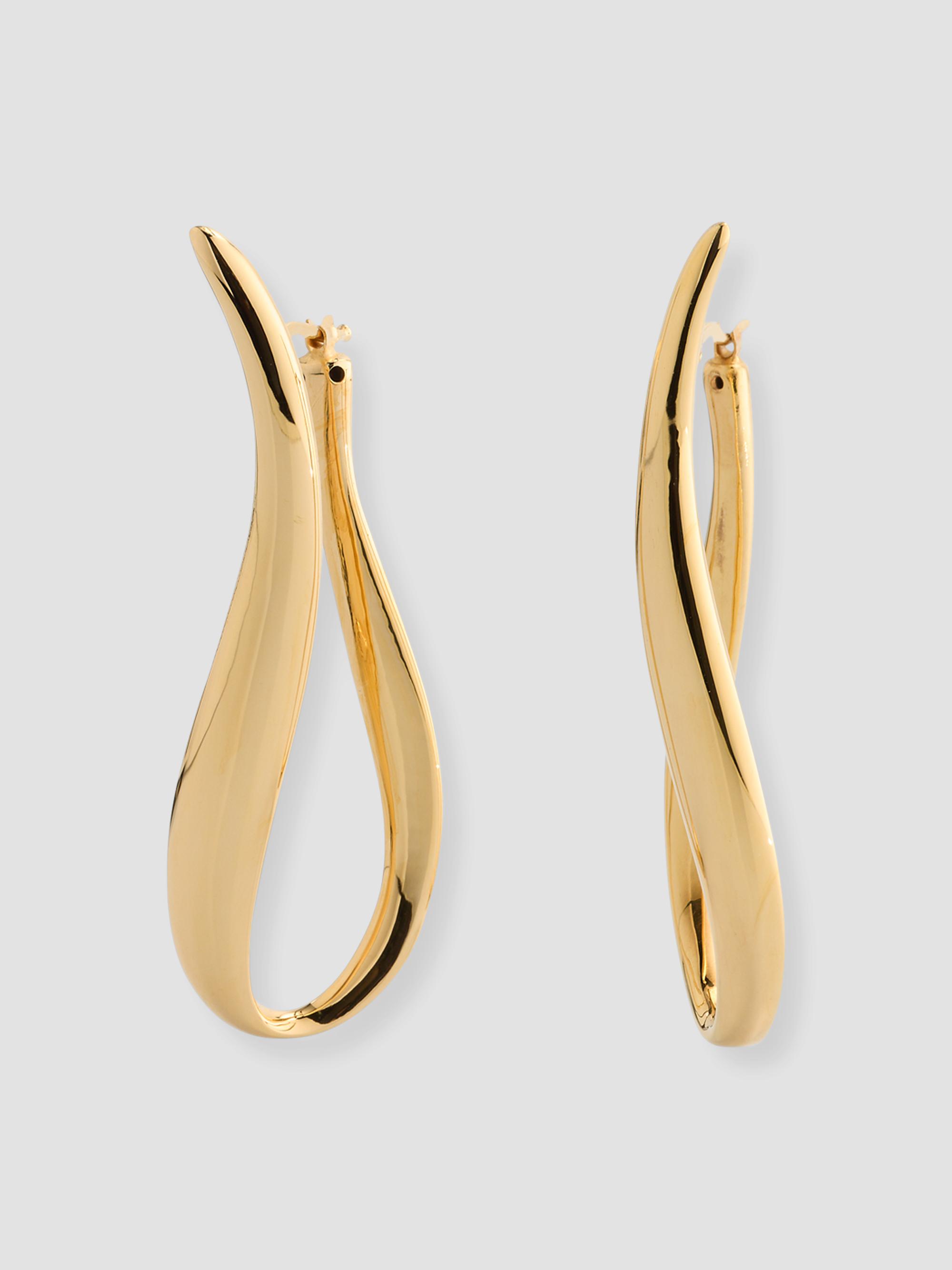 Lisa Nik Women's 18K Yellow Gold Wavy Drop Earrings - Yellow Gold