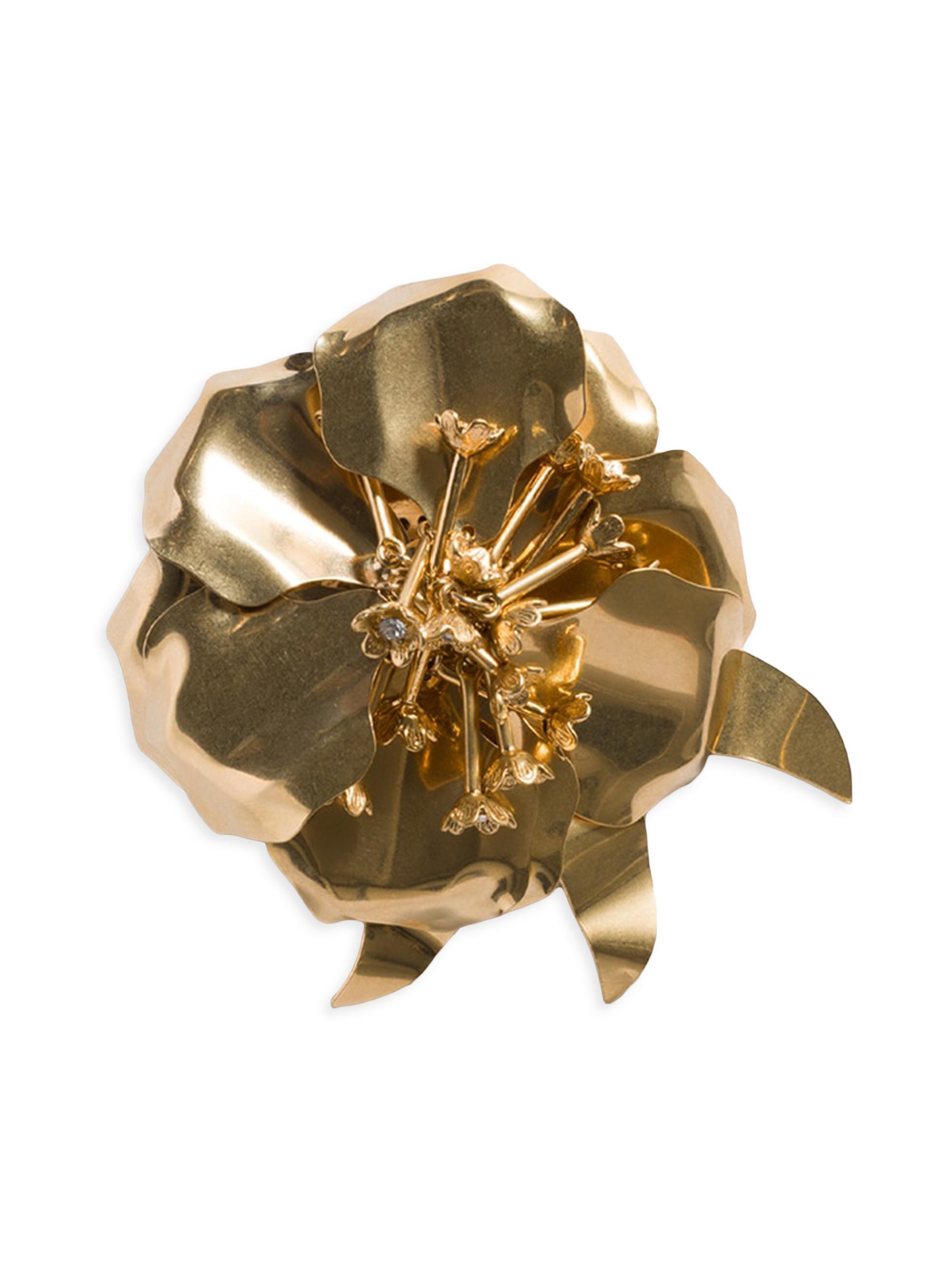 Miu Miu Women's Metal Brooch with Crystals - Assorted