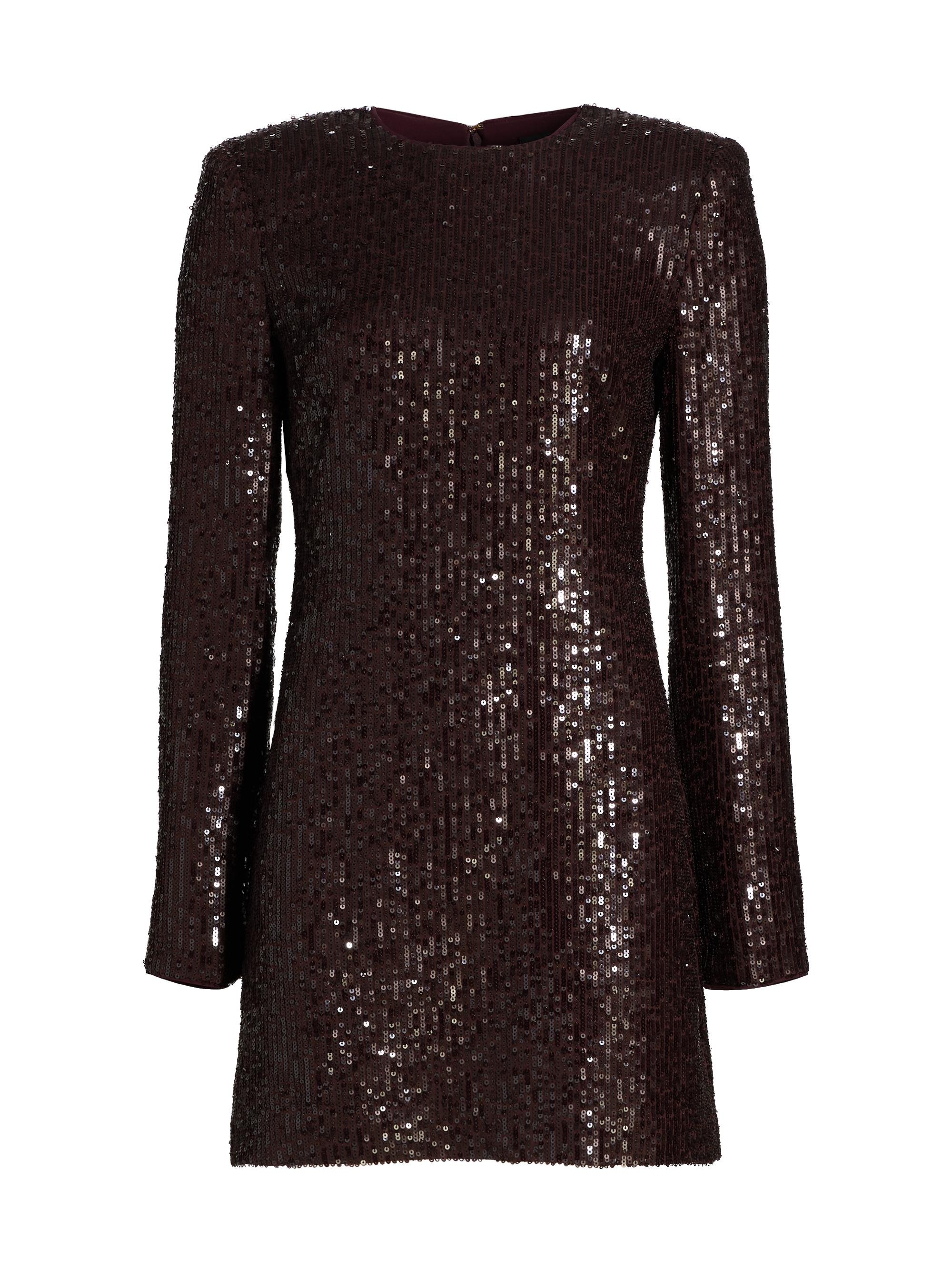 Toccin Women's Mirren Sequined Shift Minidress - Deep Spice