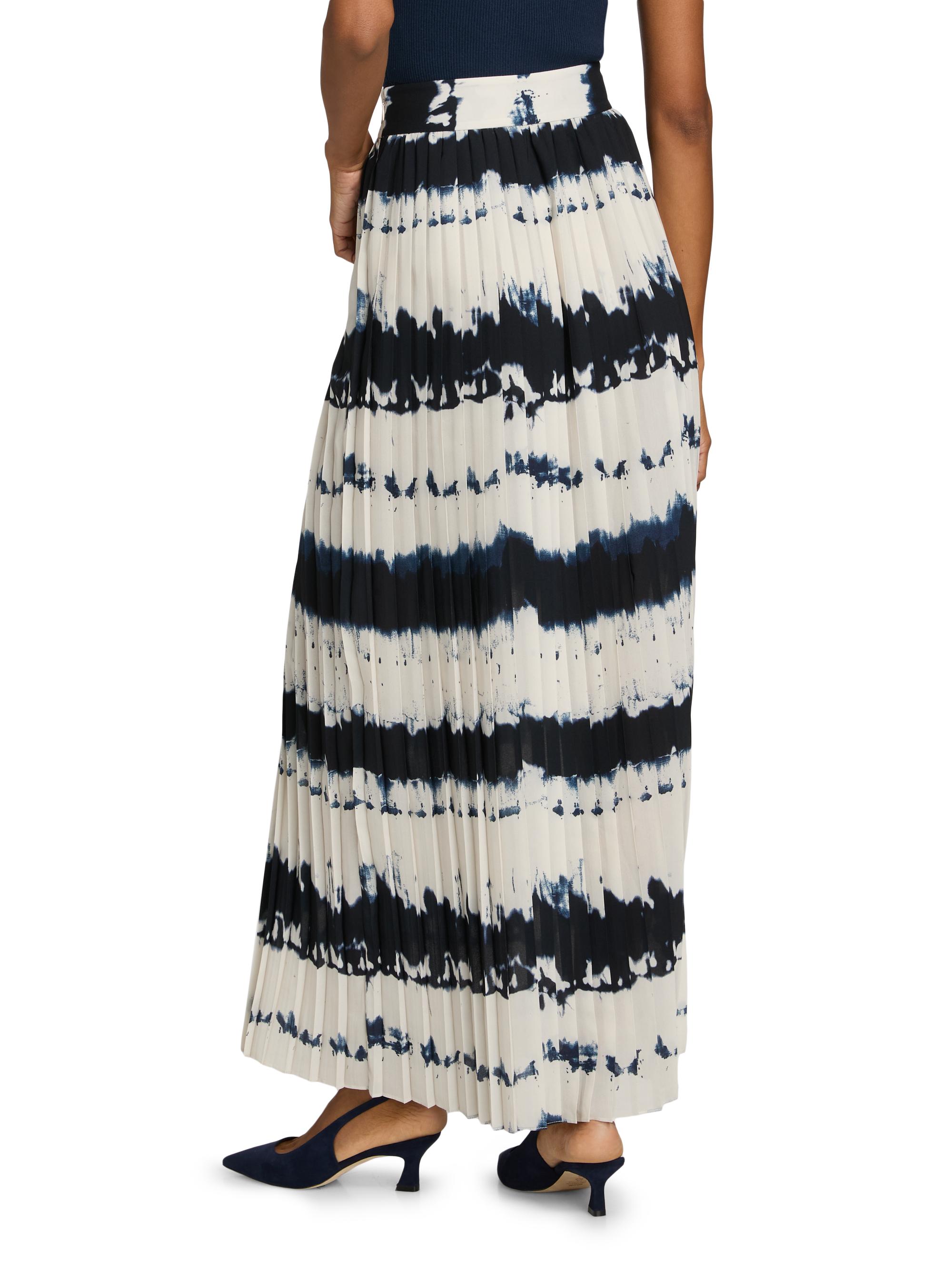 Toccin Dillon Pleated Tie-Dye Midi-Skirt | Saks Fifth Avenue
