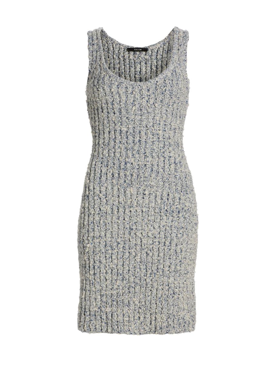 Toccin Women's Haven Sculpted Tank Minidress In Gray