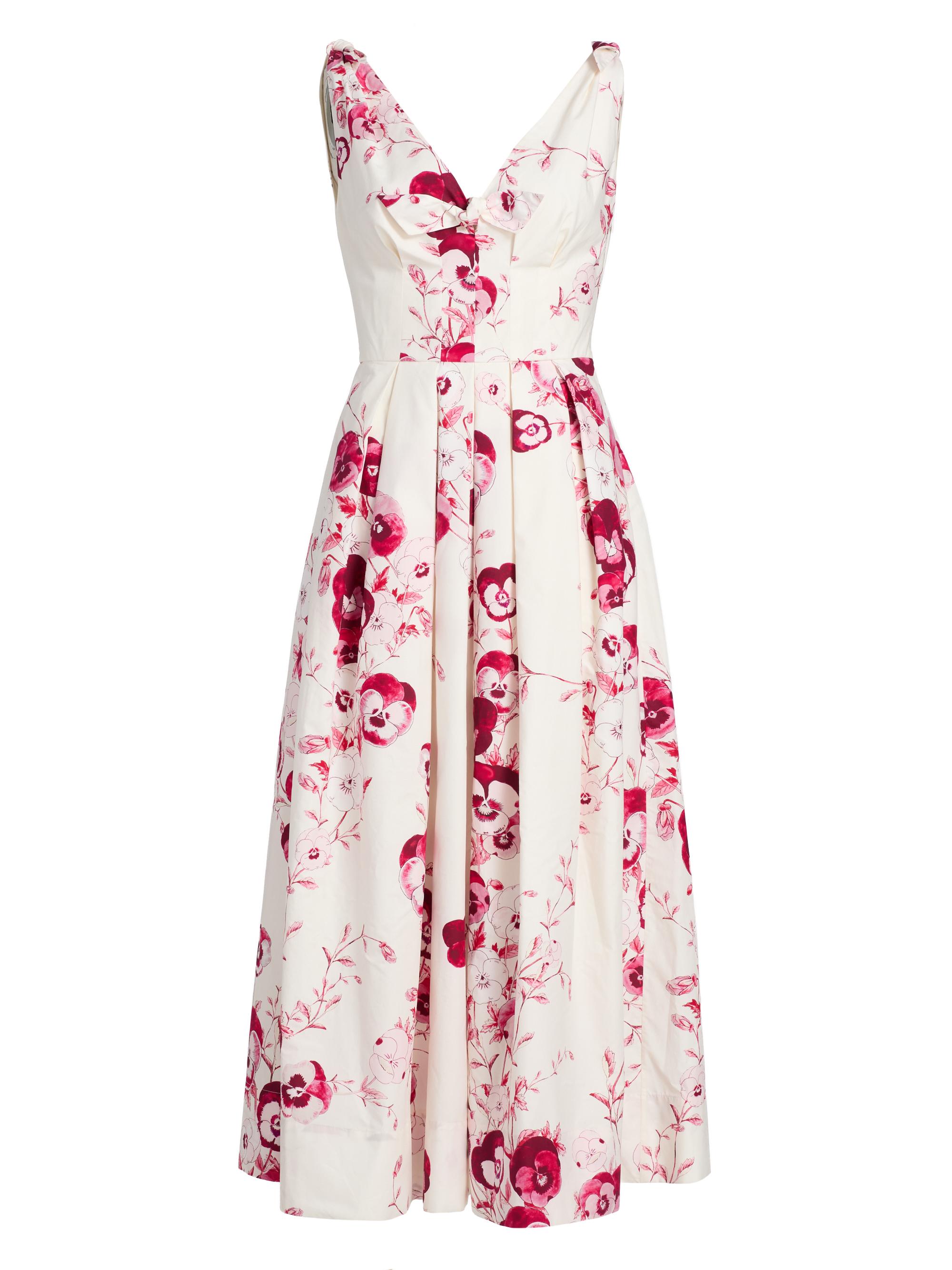 Giambattista Valli Women's Floral Cotton Poplin Midi-Dress -  Multi