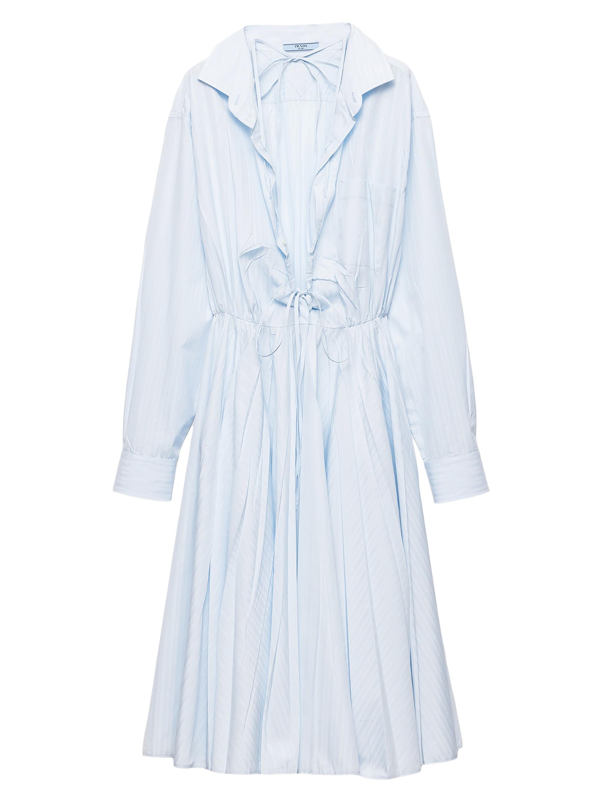 Prada Women's Cotton Midi Dress - Blue