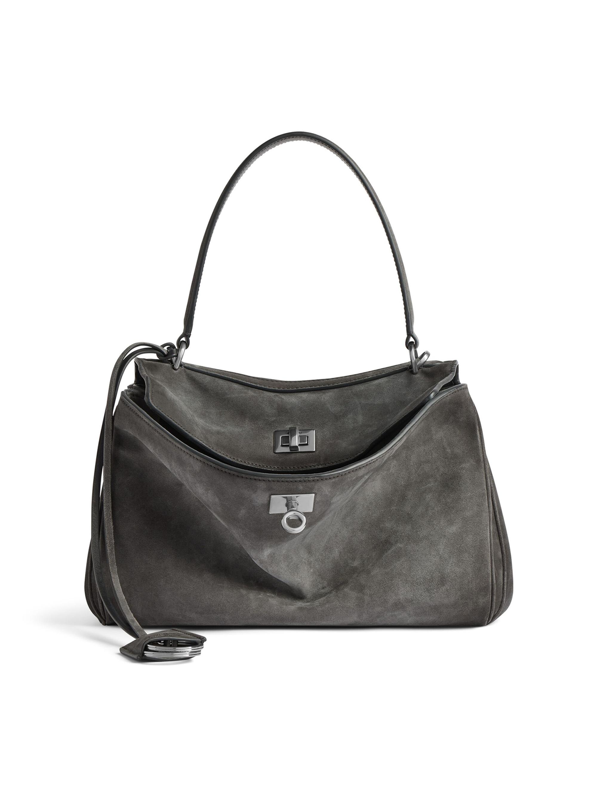 Balenciaga Women's Rodeo Handbag  Top Handle Bag - Storm Grey | Thumbnail 7