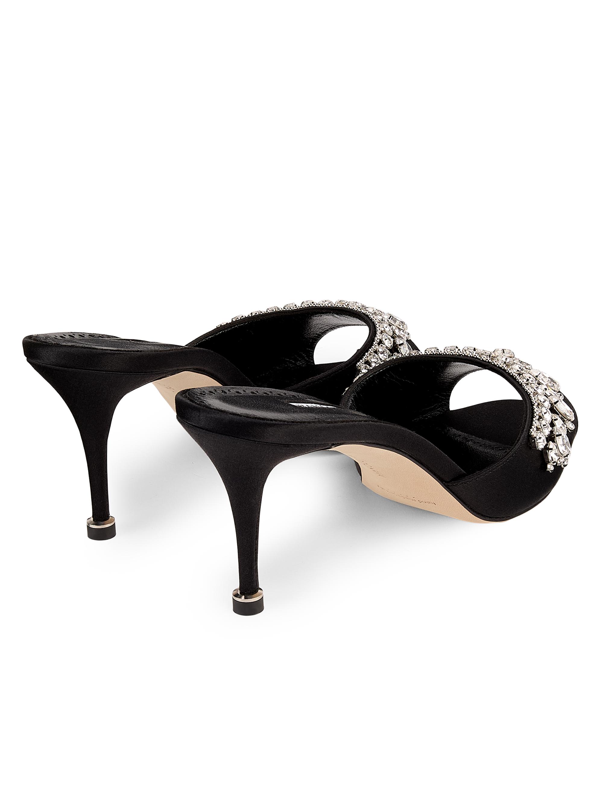 Manolo Blahnik Tulimu Crystal-Embellished Mules | Saks Fifth Avenue
