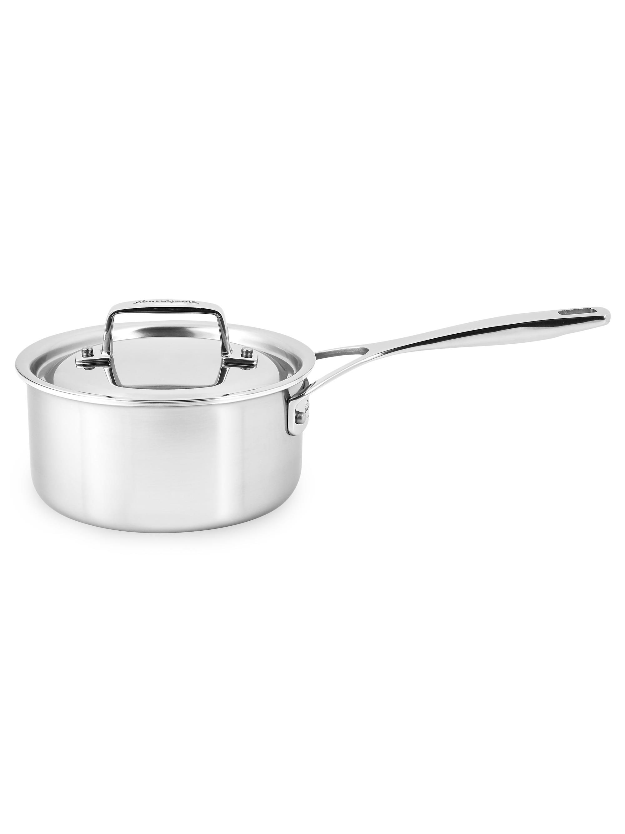 Demeyere Essential 5-Ply Stainless Steel Saucepan with Lid - Stainless Steel