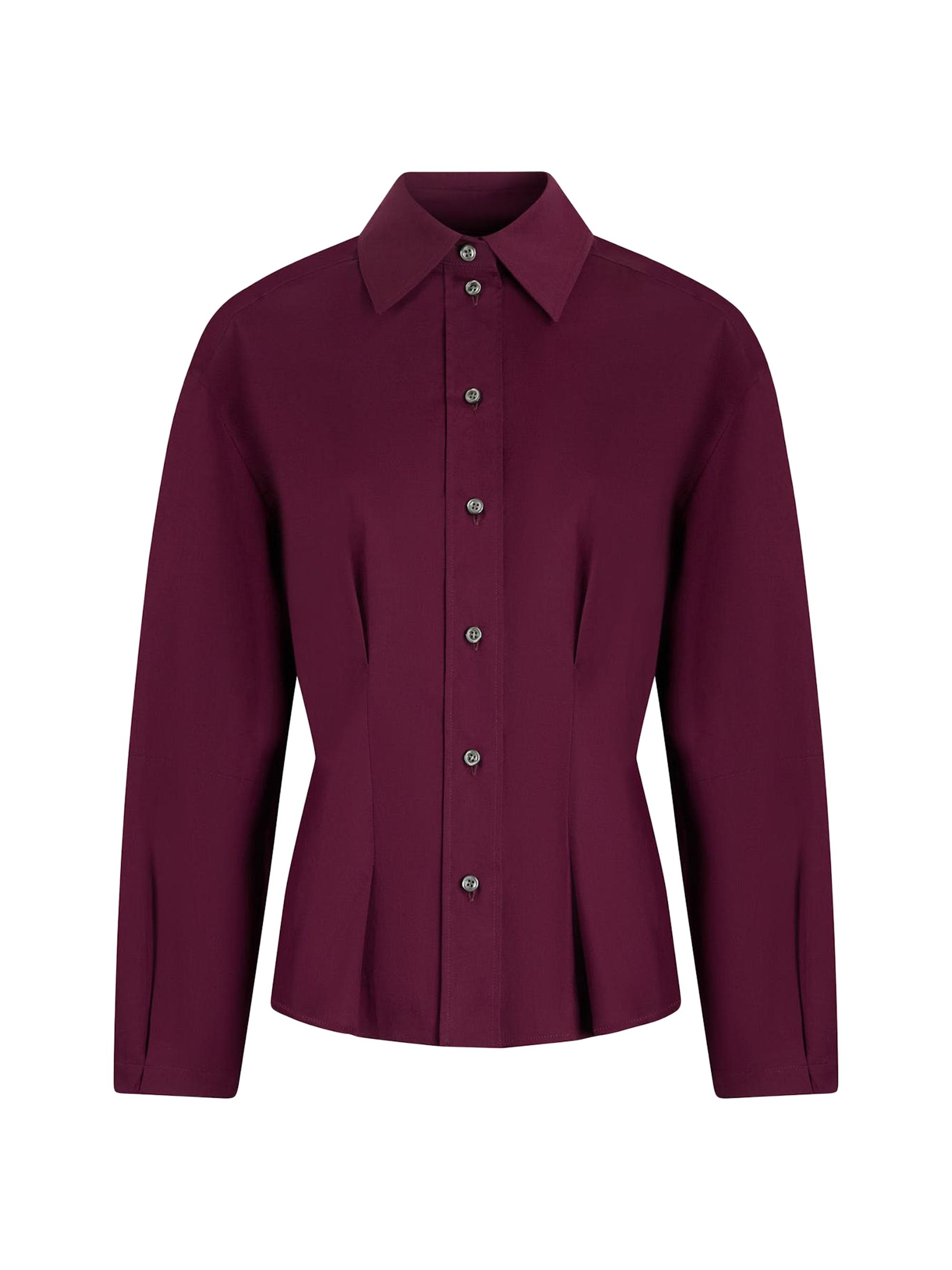 Callas Milano Women's Lucia Lantern Sleeve Shirt - Violet