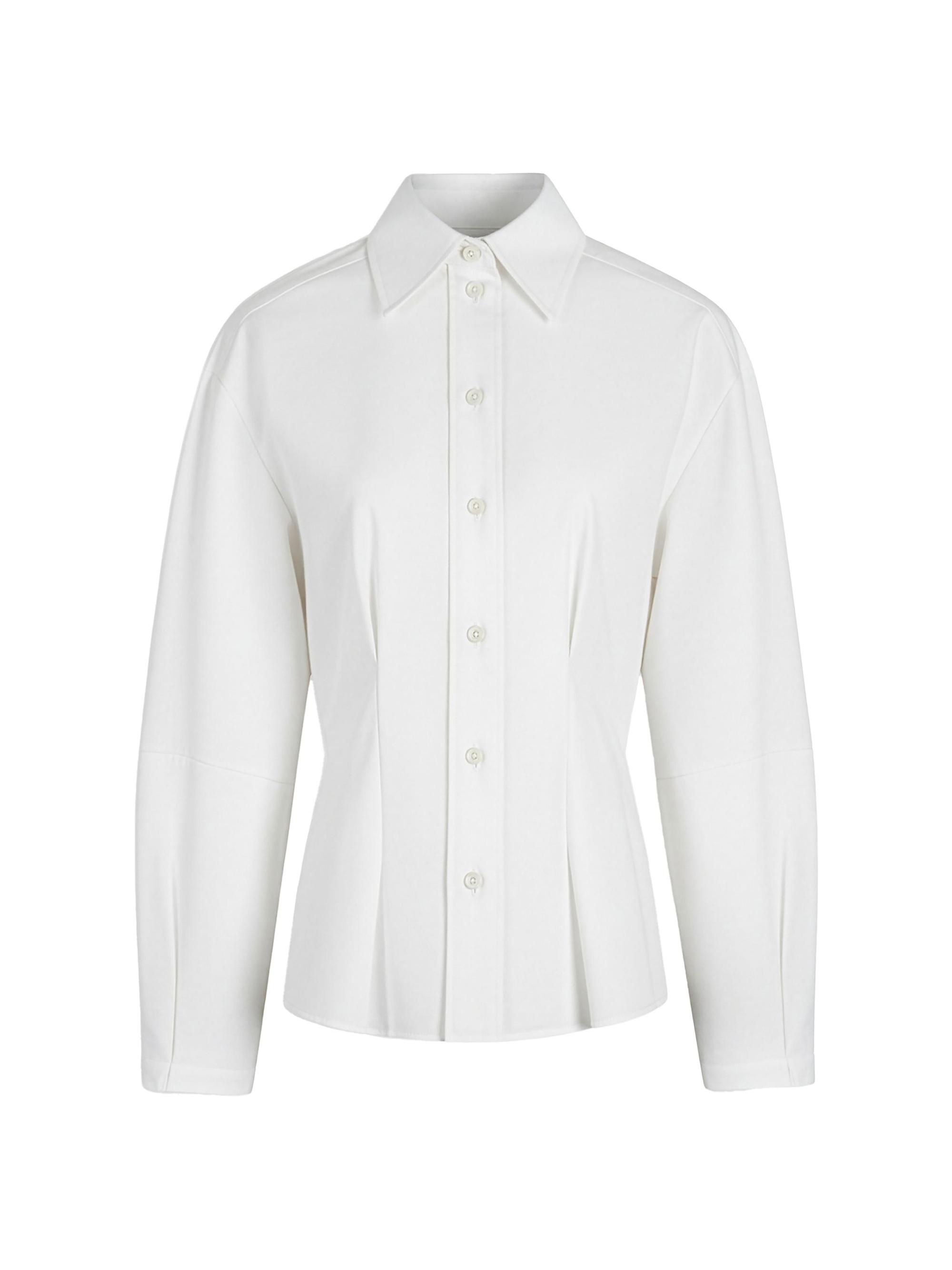 Callas Milano Women's Lucia Lantern Sleeve Shirt - White