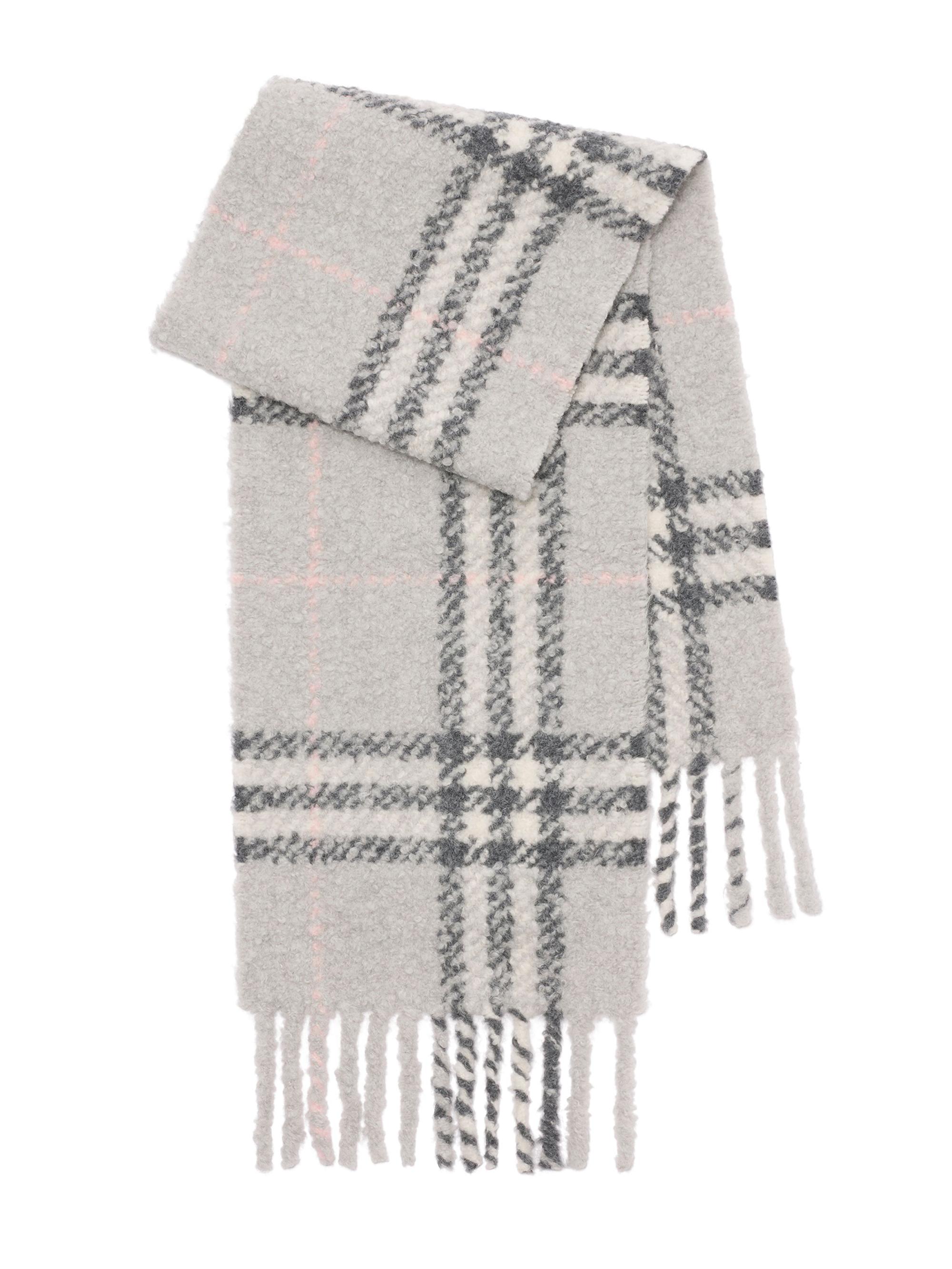 Burberry Check Alpaca-Wool Bouclé Scarf | Saks Fifth Avenue