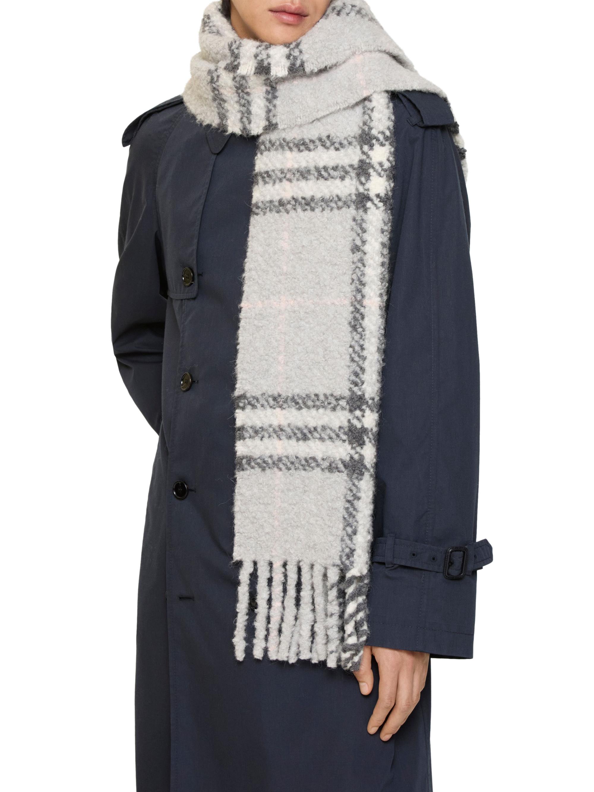 Burberry Check Alpaca-Wool Bouclé Scarf | Saks Fifth Avenue