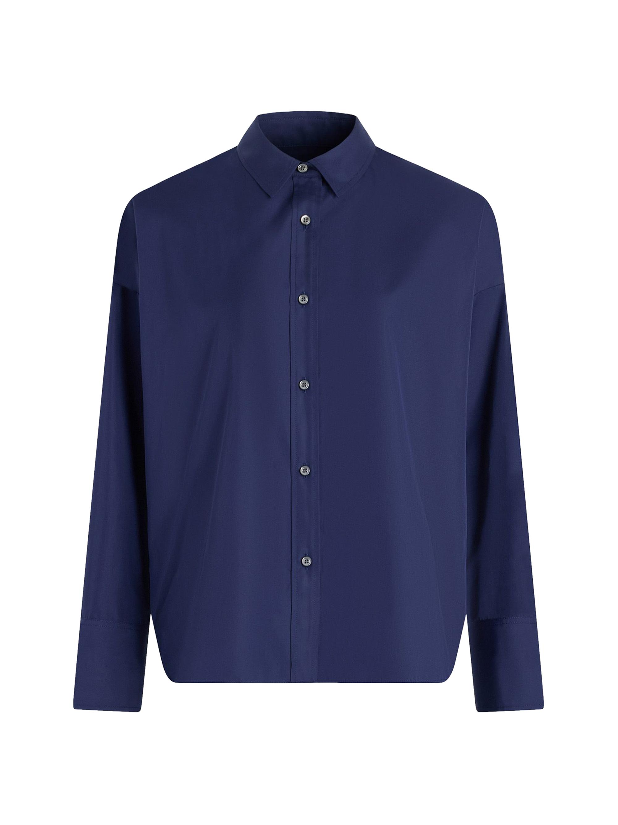 Callas Milano Women's Sirene St. Croce Scarf-Back Shirt - Navy