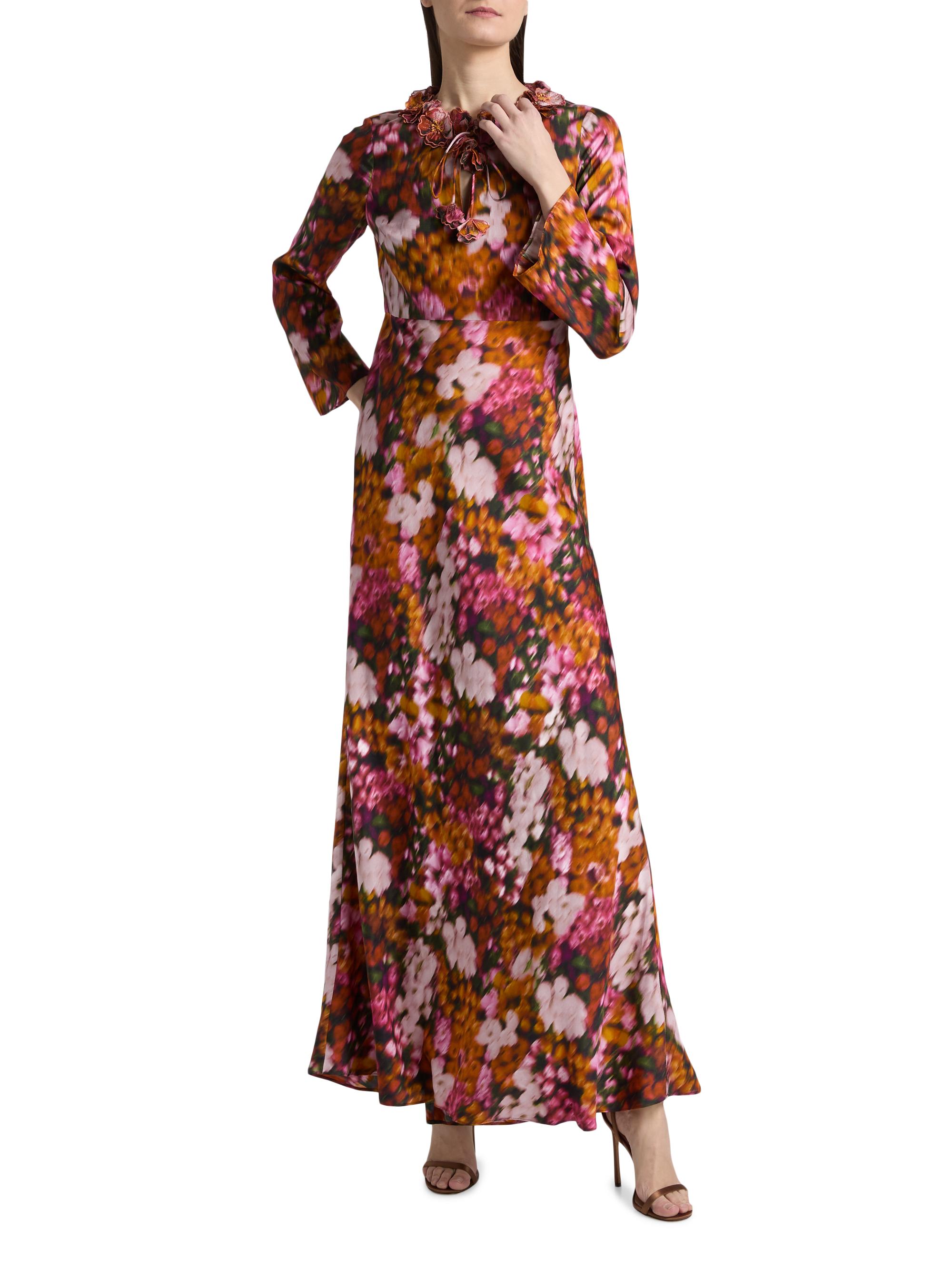 SACHIN BABI Daria Floral A-Line Gown | Saks Fifth Avenue
