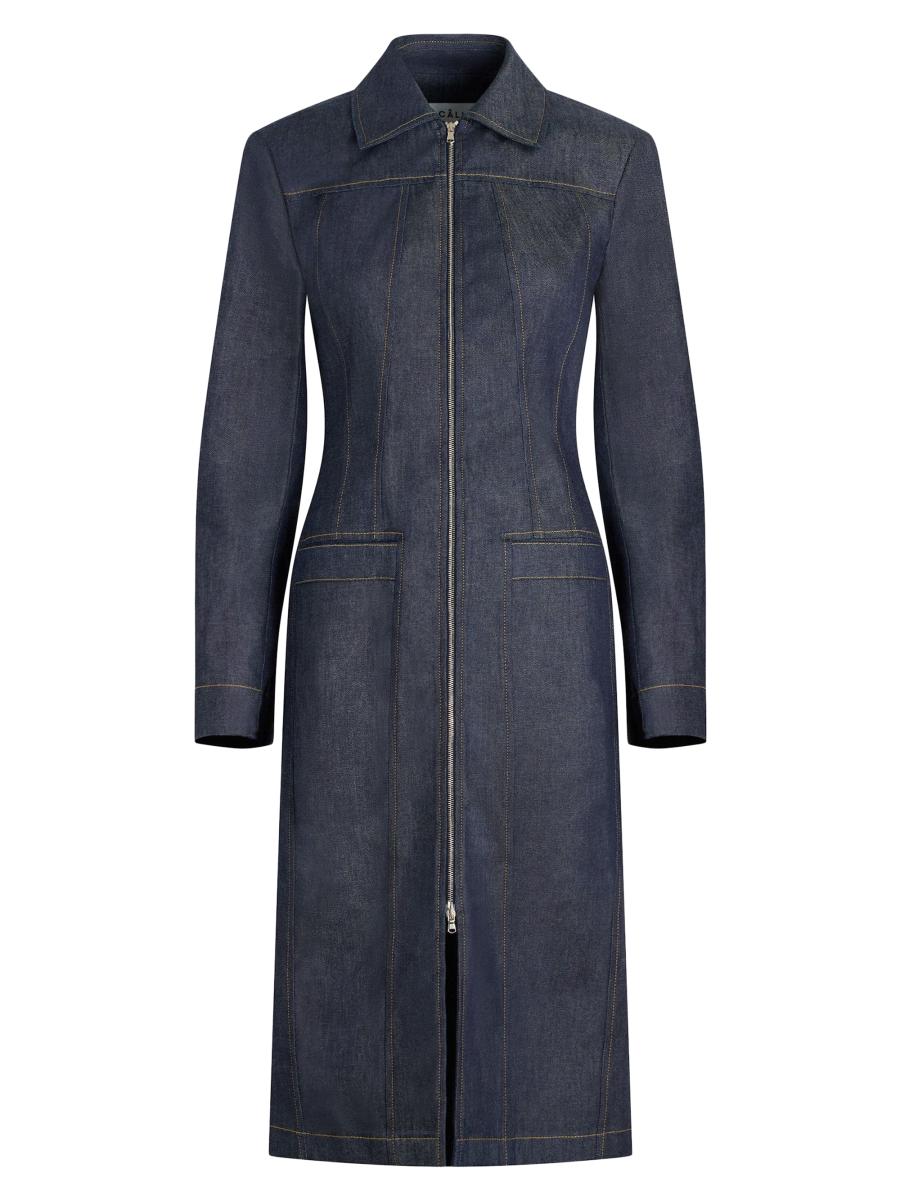 Callas Milano Women's Riia Long Jean Jacket In Purple