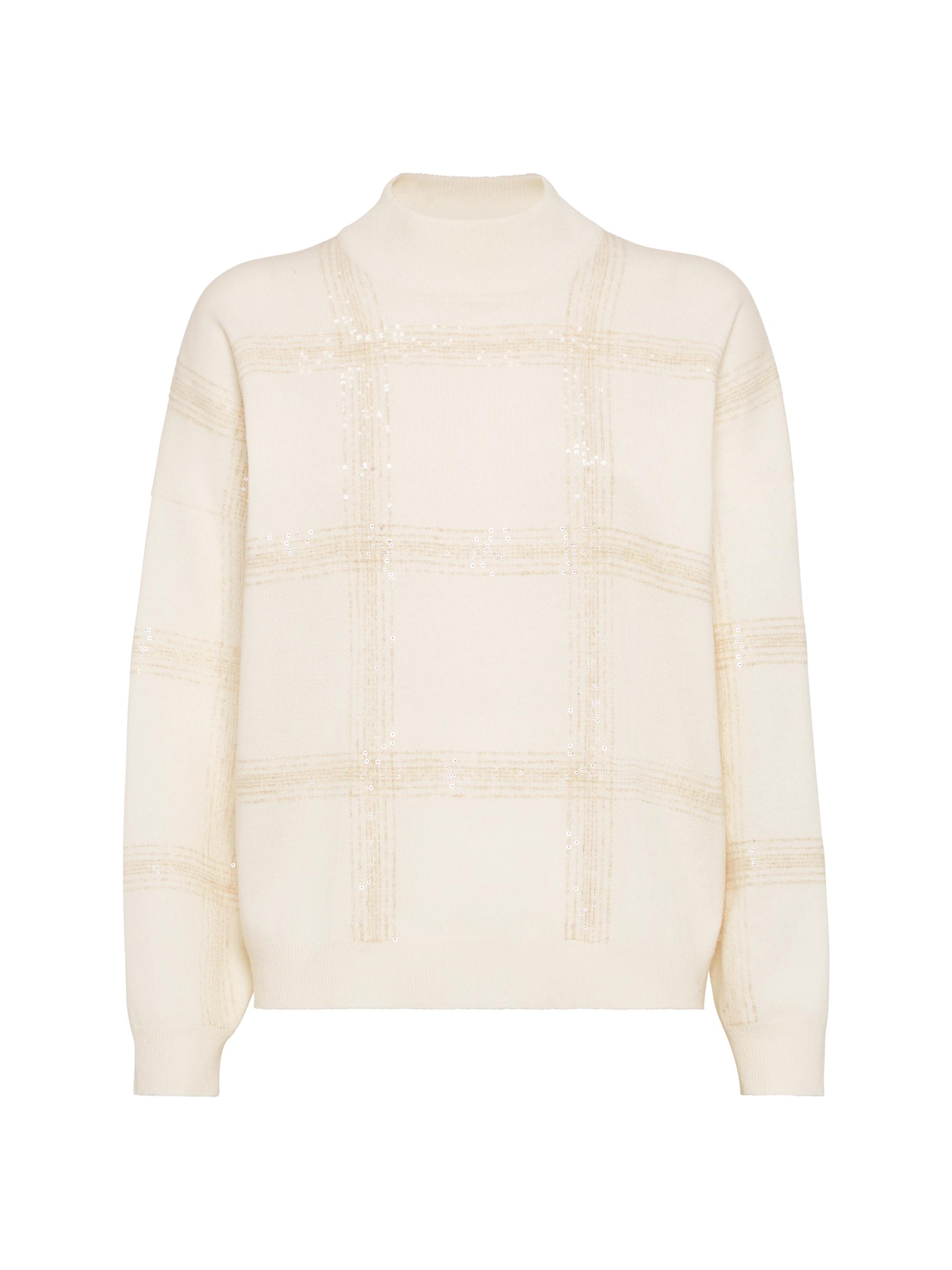 Brunello Cucinelli Virgin Wool, Cashmere and Silk Mock Neck