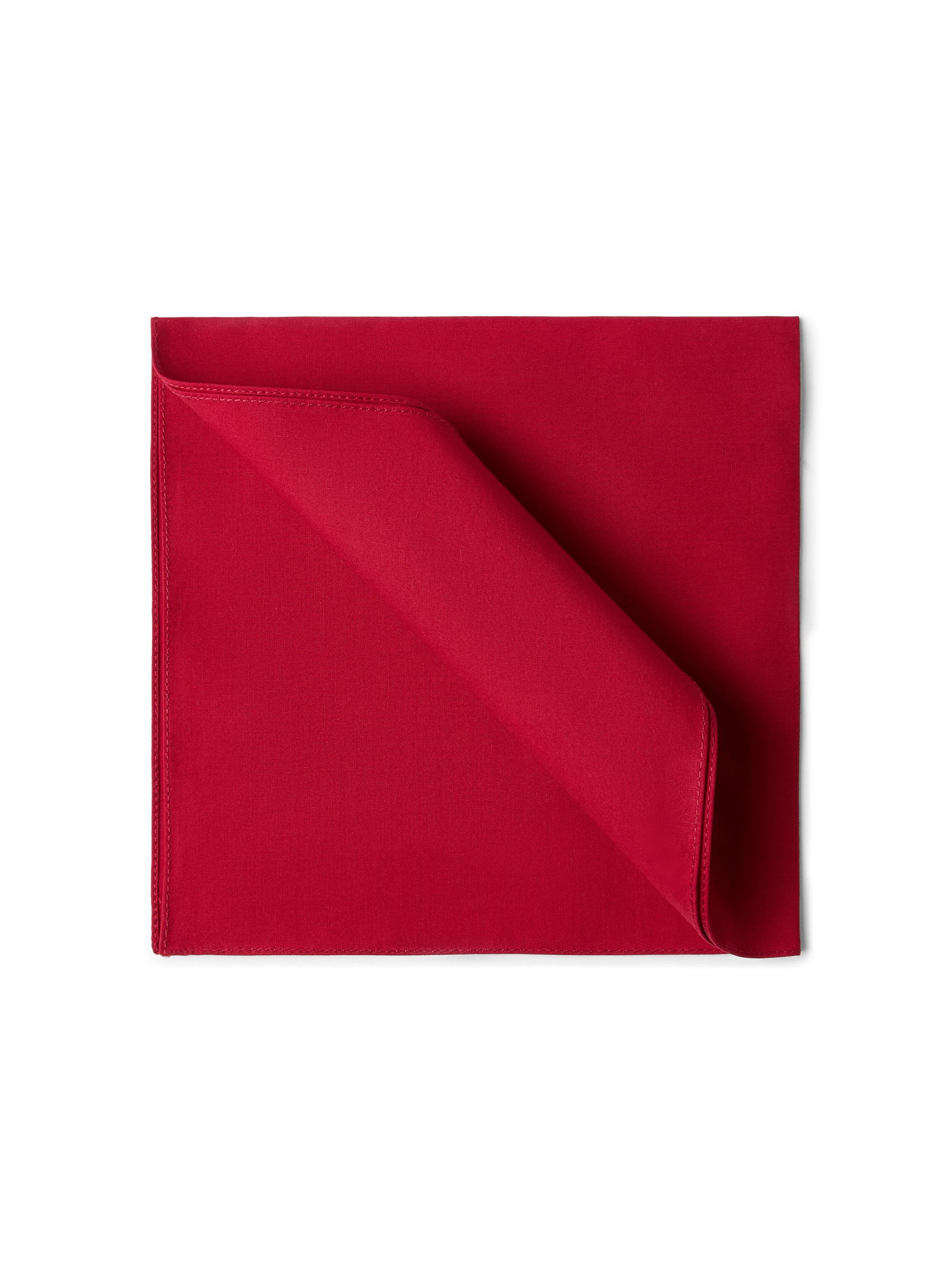 Brunello Cucinelli Men's Cotton Pocket Square - Red