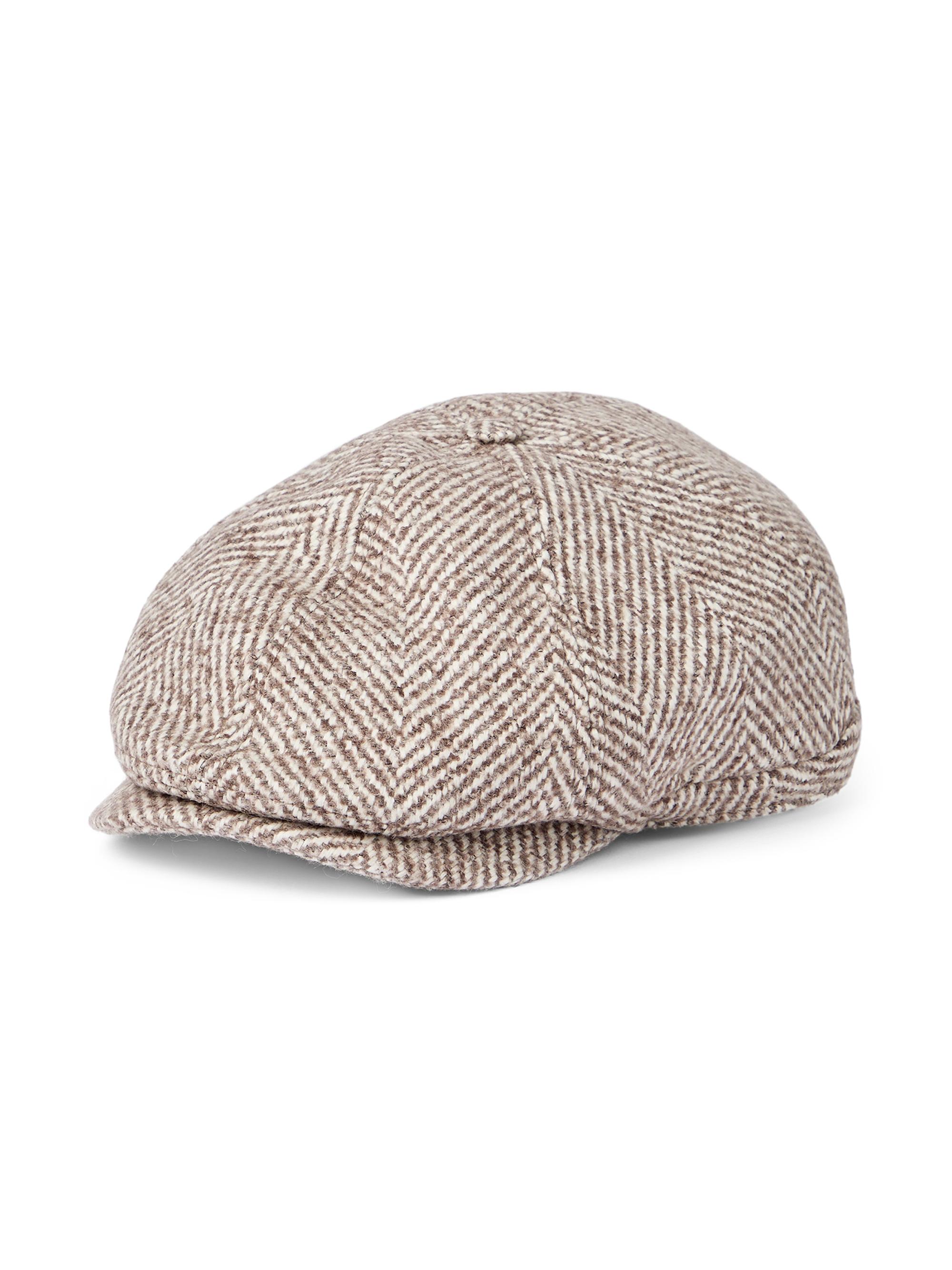 Nicholas Daley Island Ties Check Wool-Blend Baker Boy Cap | Saks