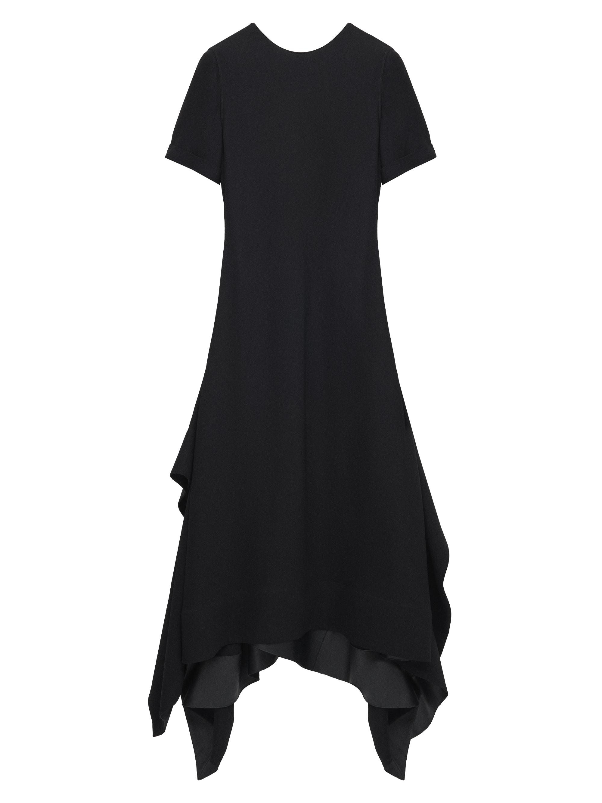 LOEWE Women's Handkerchief-Hem Midi-Dress - Black