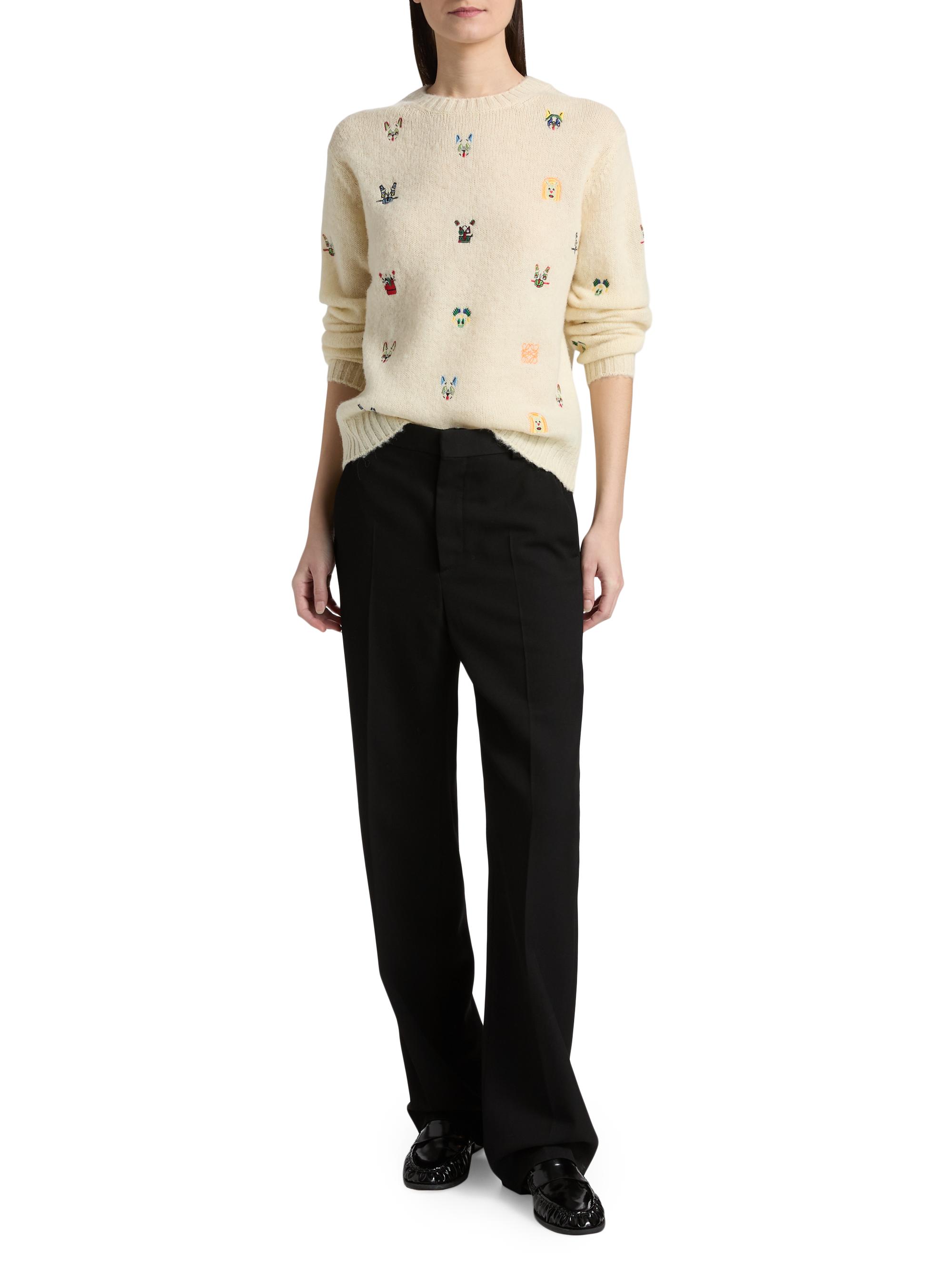 LOEWE x Louis Wain Embroidered Wool Sweater
