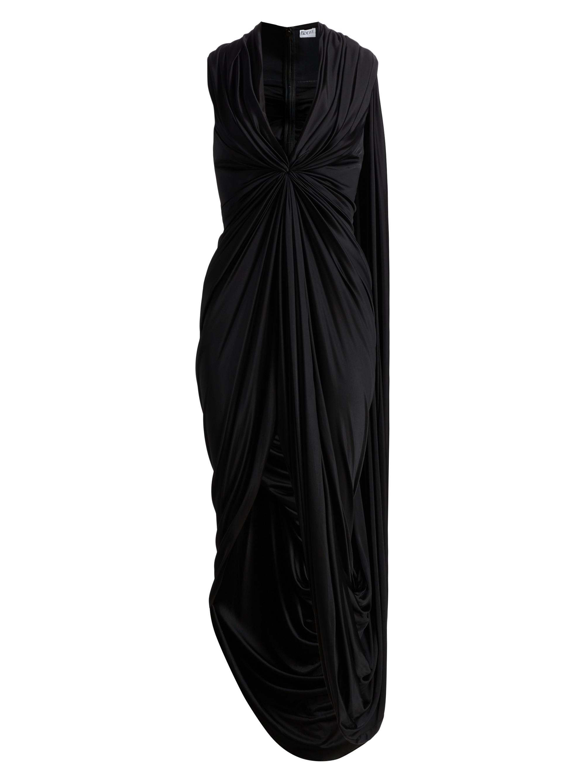 LOEWE Women's Draped Jersey Gown - Black