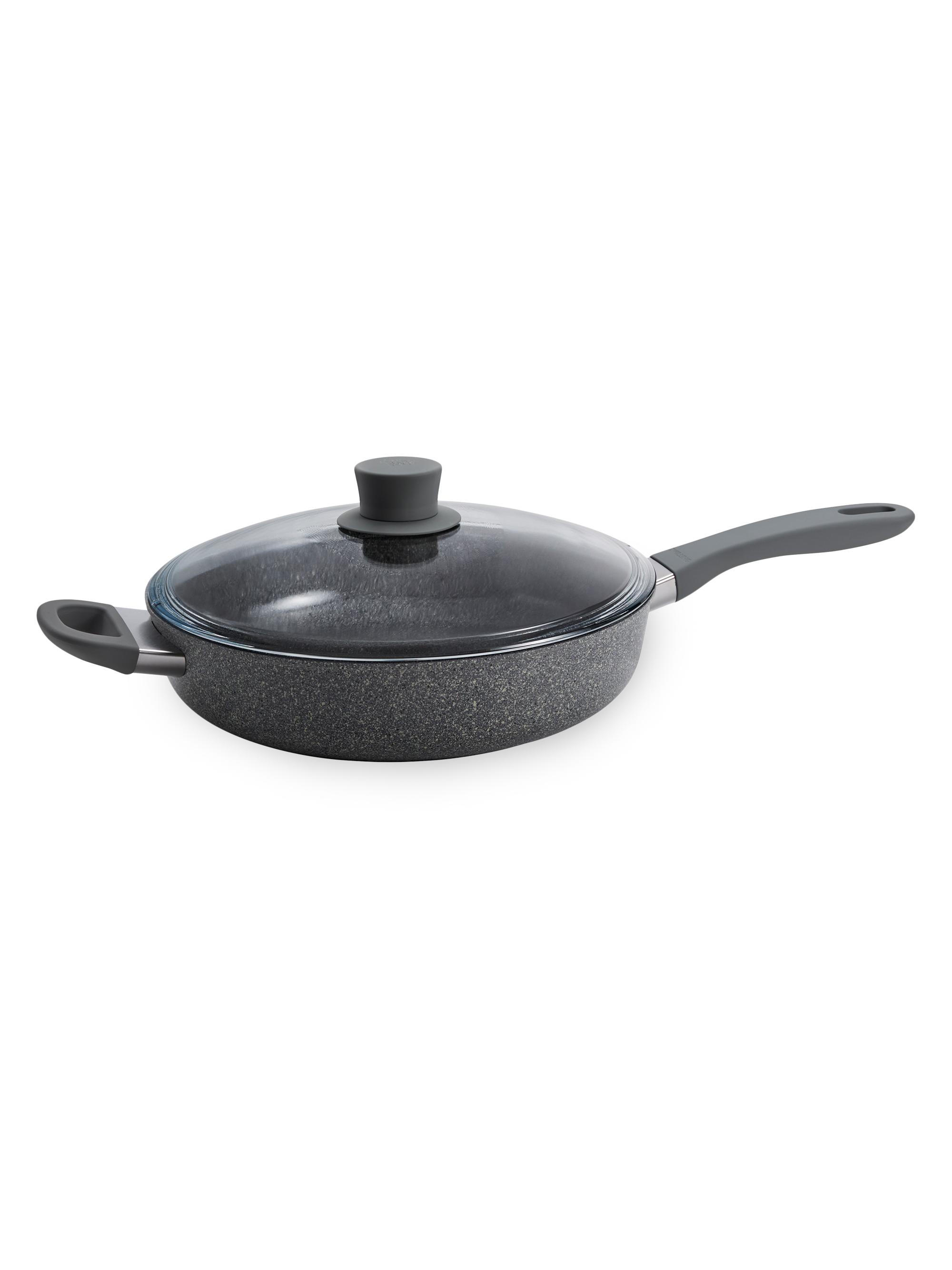ZWILLING J.A. Henckels Parma Plus Ceramic Aluminum Ceramic Nonstick Sauté Pan with Lid - Grey 3.9