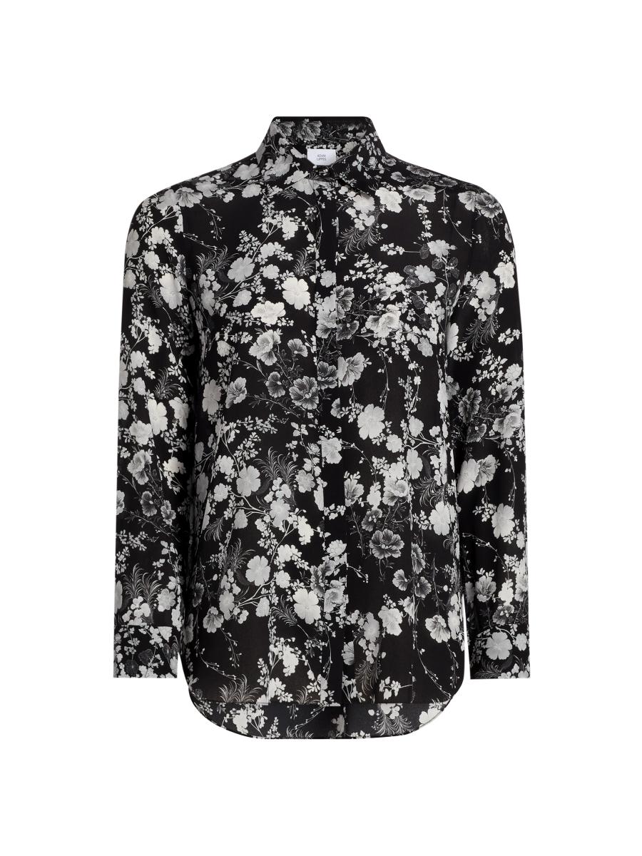 Adam Lippes Women's Mathias Floral Crêpe De Chine Silk Shirt In Multi
