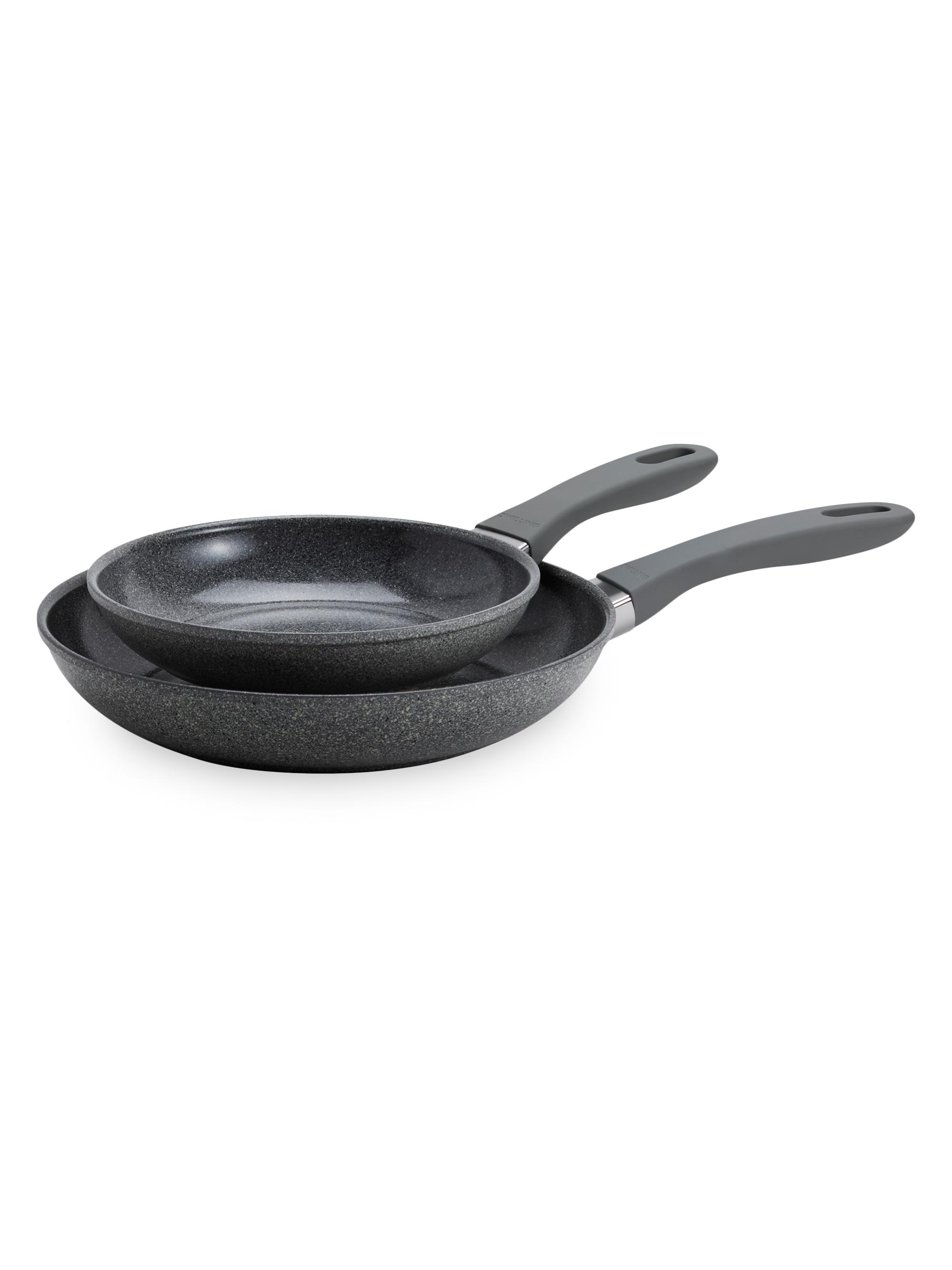ZWILLING J.A. Henckels Parma Plus Ceramic 2-Piece Aluminum Ceramic Nonstick Fry Pan Set - Grey