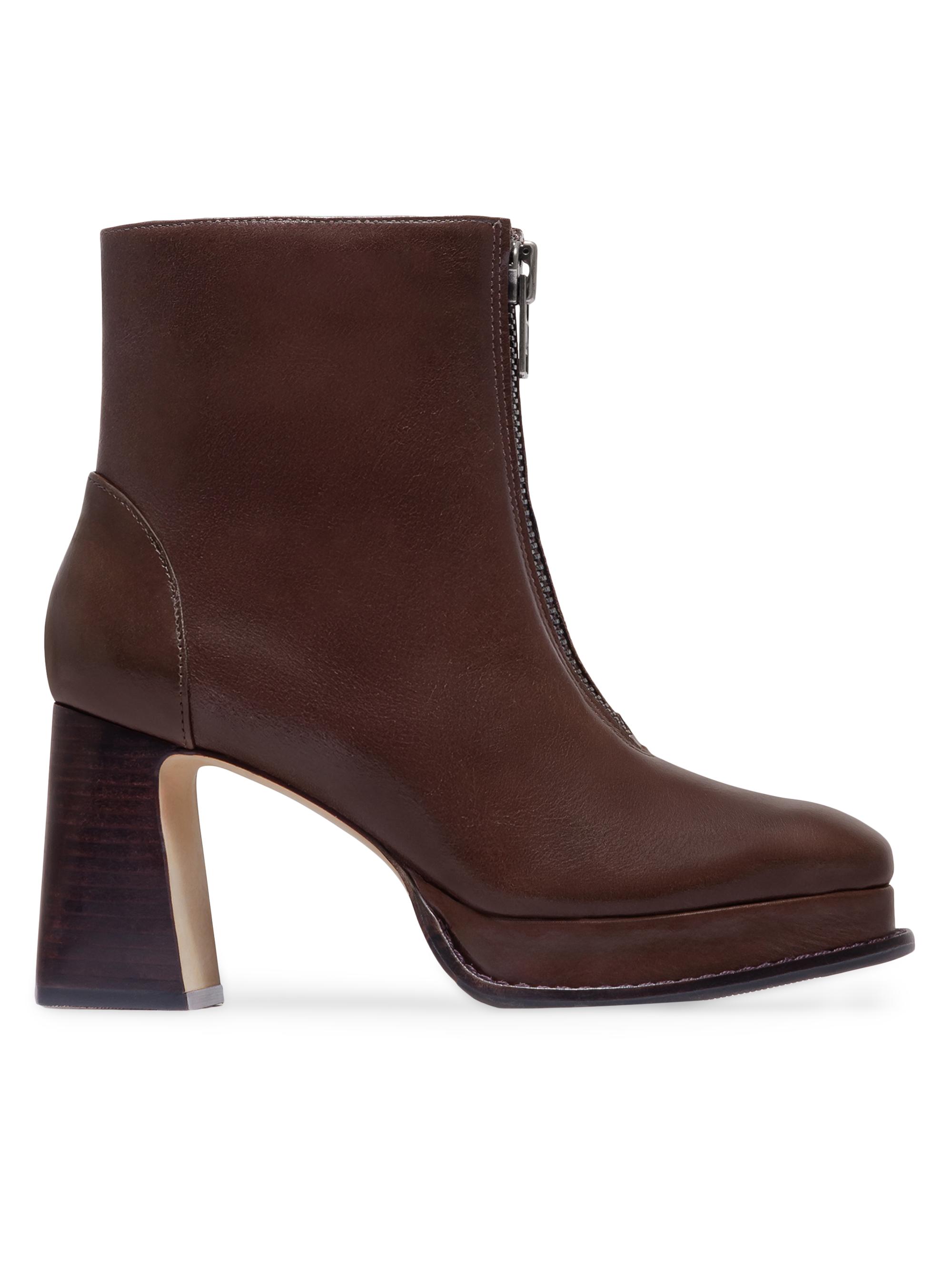 Bernardo Women's Mafalda Platform Booties - Dark Chocolate