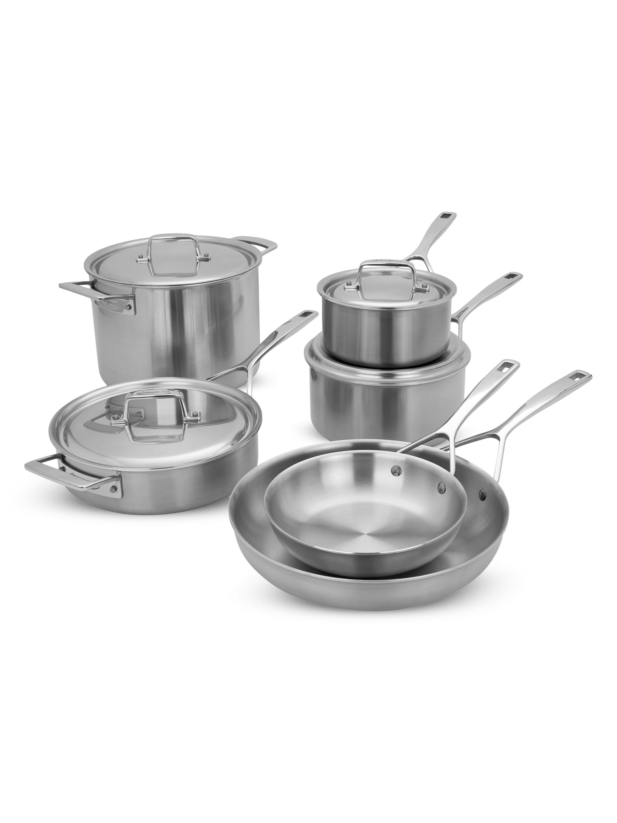 Demeyere Essential 5-Ply Stainless Steel Cookware Set - Stainless Steel