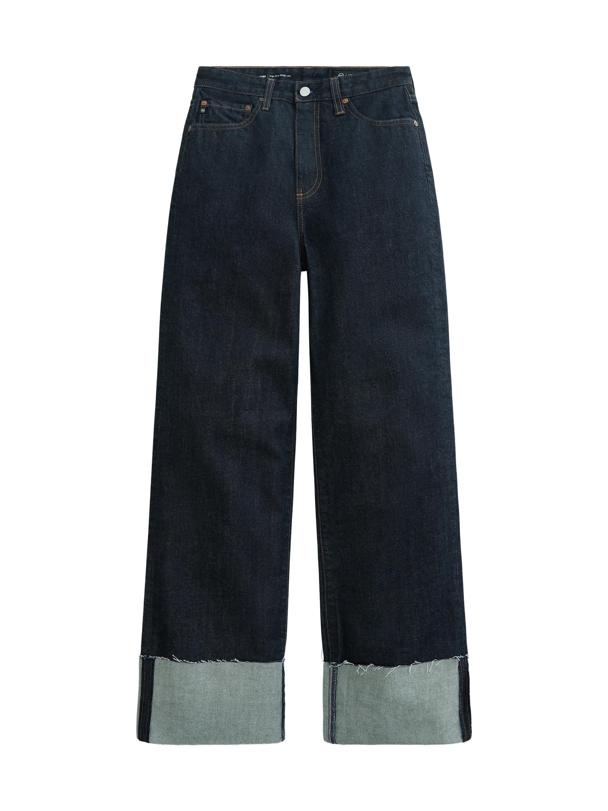 AG Jeans Women's Kora Cuffed Wide-Leg Jeans - Moonrise