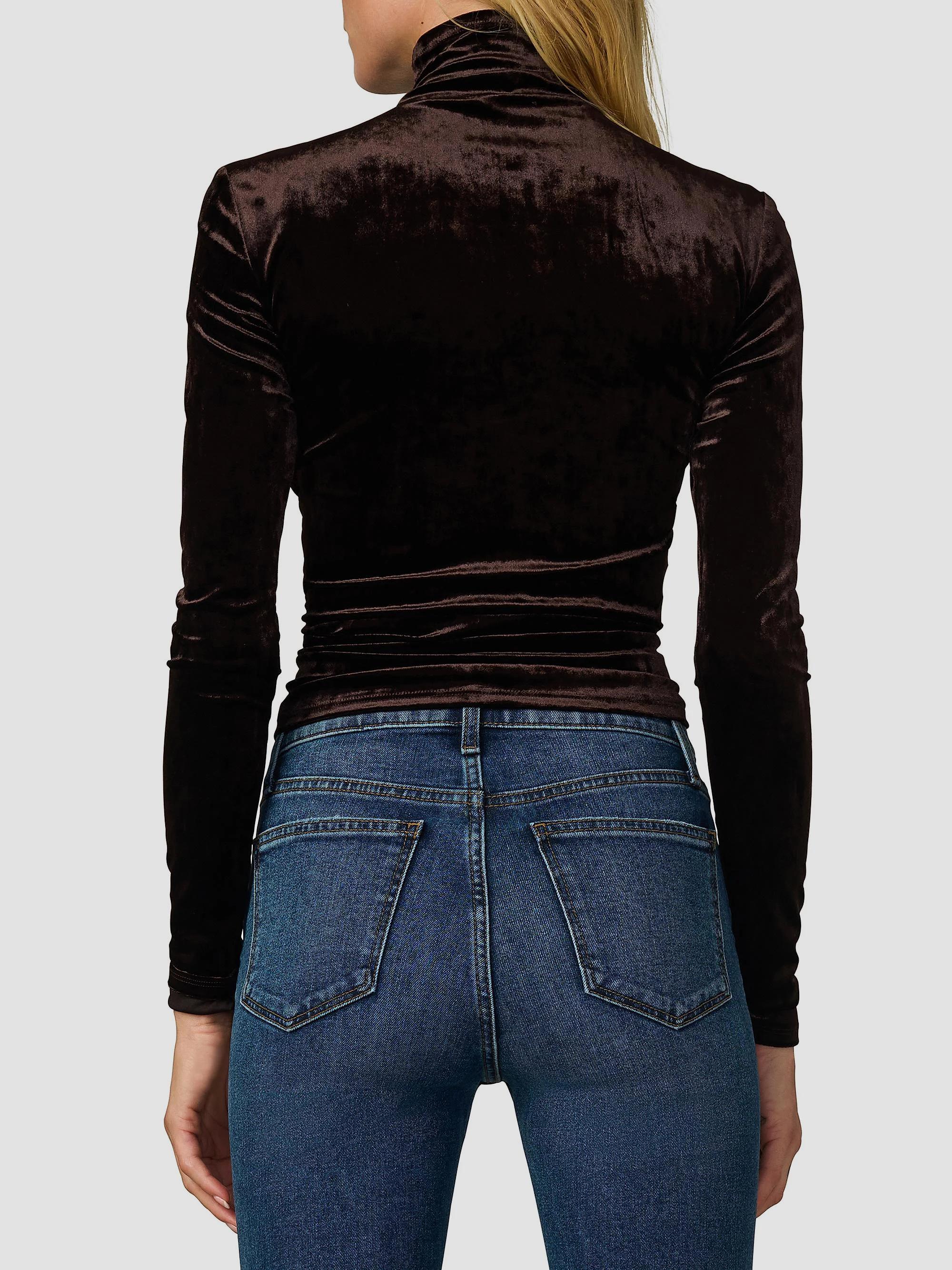 Joe's Jeans The Tony Turtleneck Velvet Long-Sleeve Top | Saks