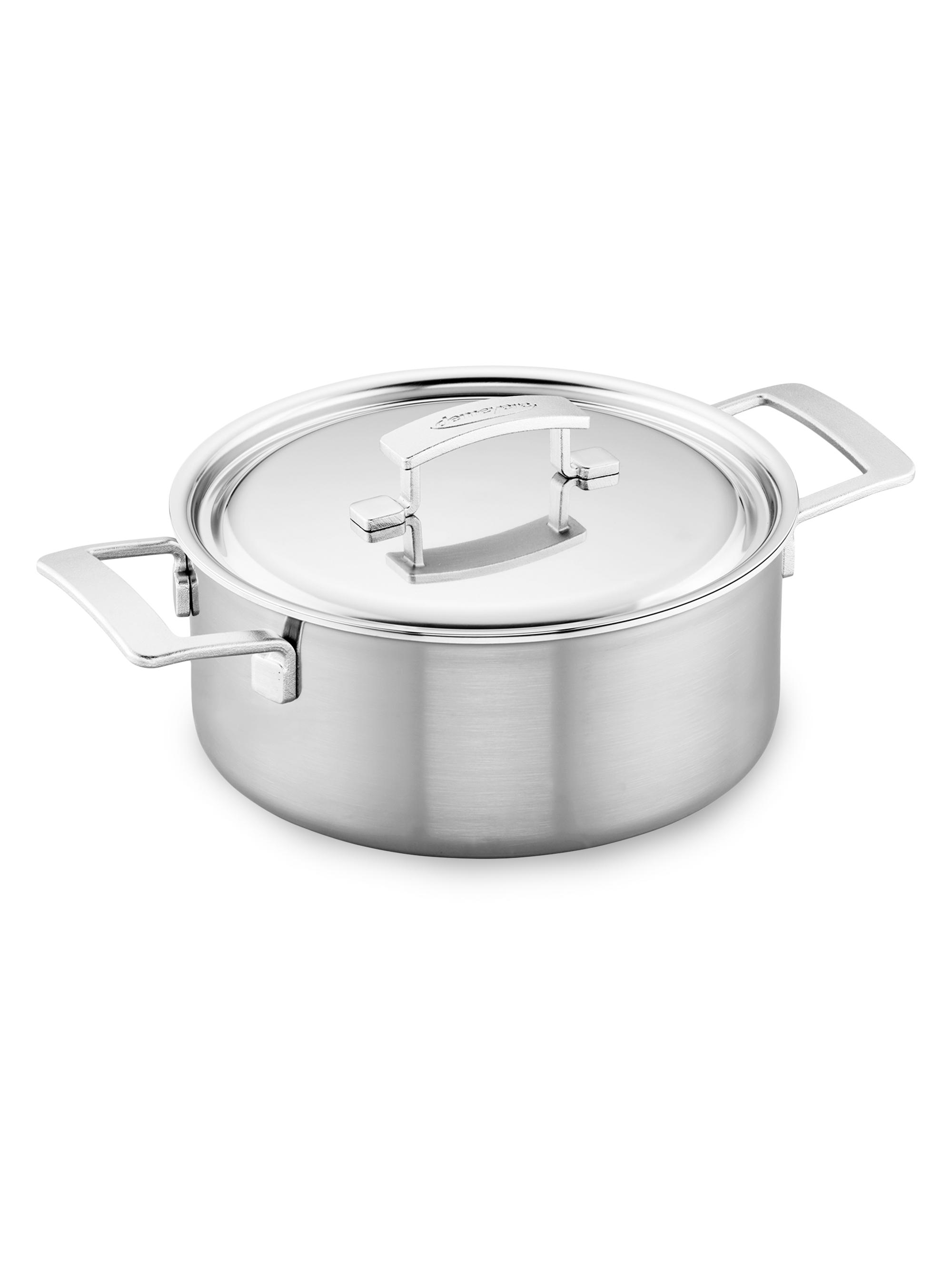Demeyere Industry 5-Ply 5.5-Quart Stainless Steel Dutch Oven - Stainless Steel