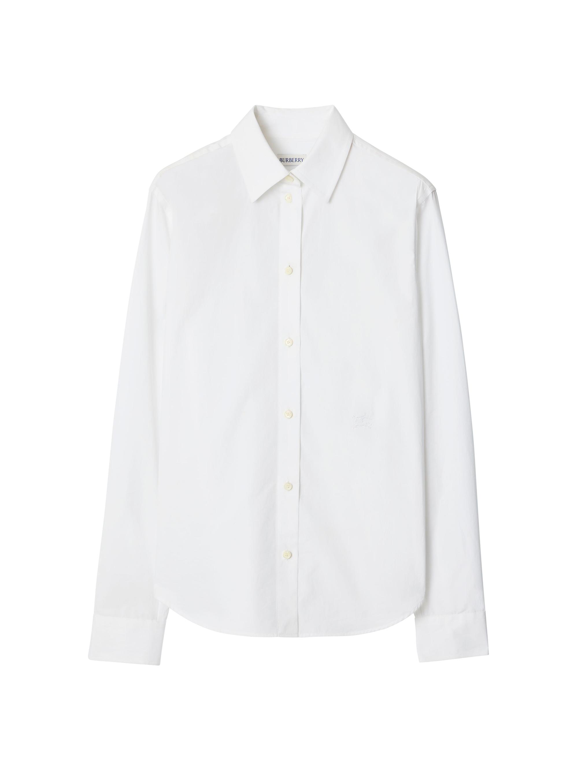 Burberry Women's Elora Cotton Poplin Regular-Fit Shirt - White