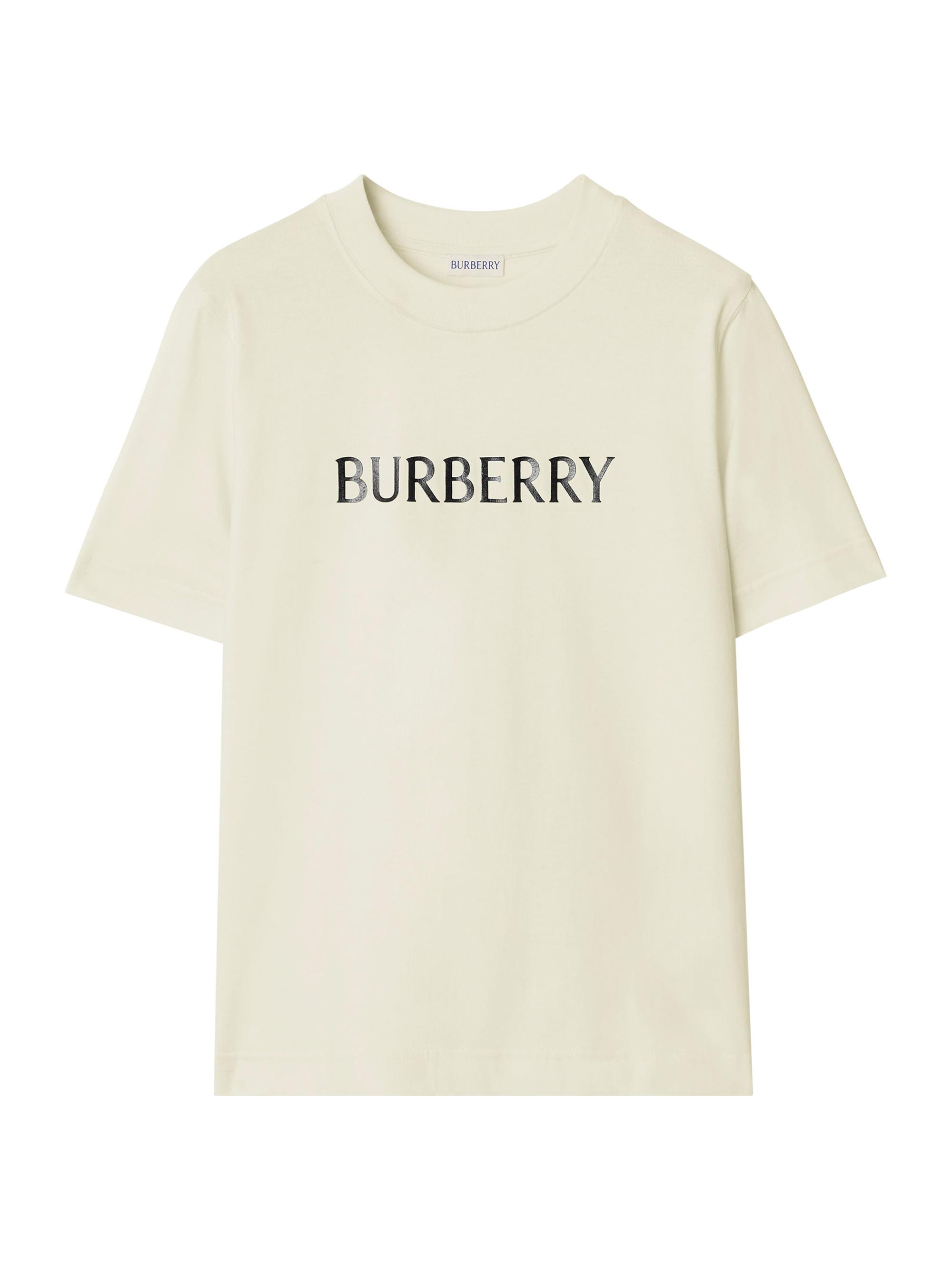 Burberry B Crest Embroidered Cotton T-Shirt | Saks Fifth Avenue