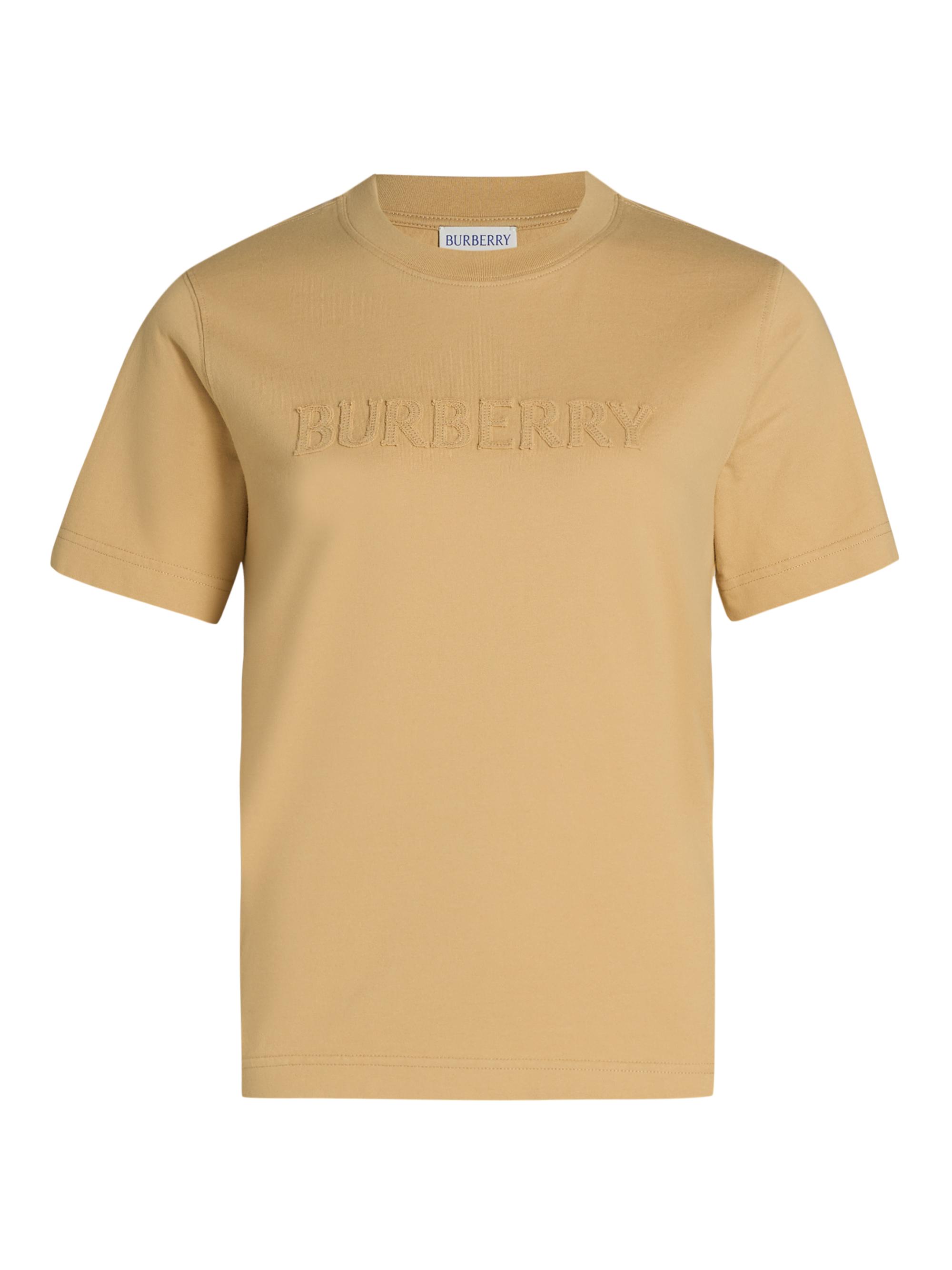 Burberry Women's Frankie Logo Cotton T-Shirt - Flax