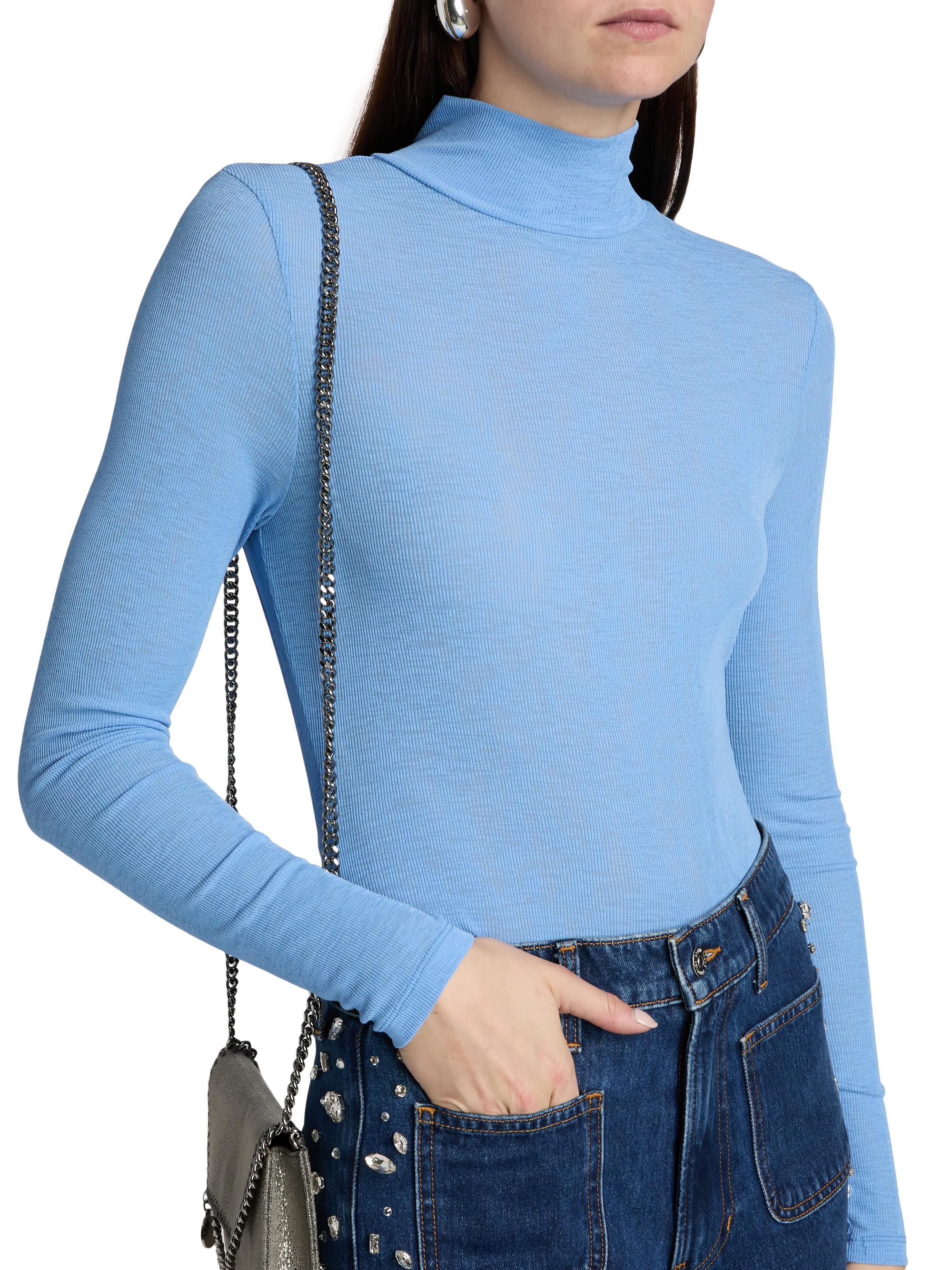 Veronica Beard Wyeth Rib-Knit Turtleneck Top | Saks Fifth Avenue
