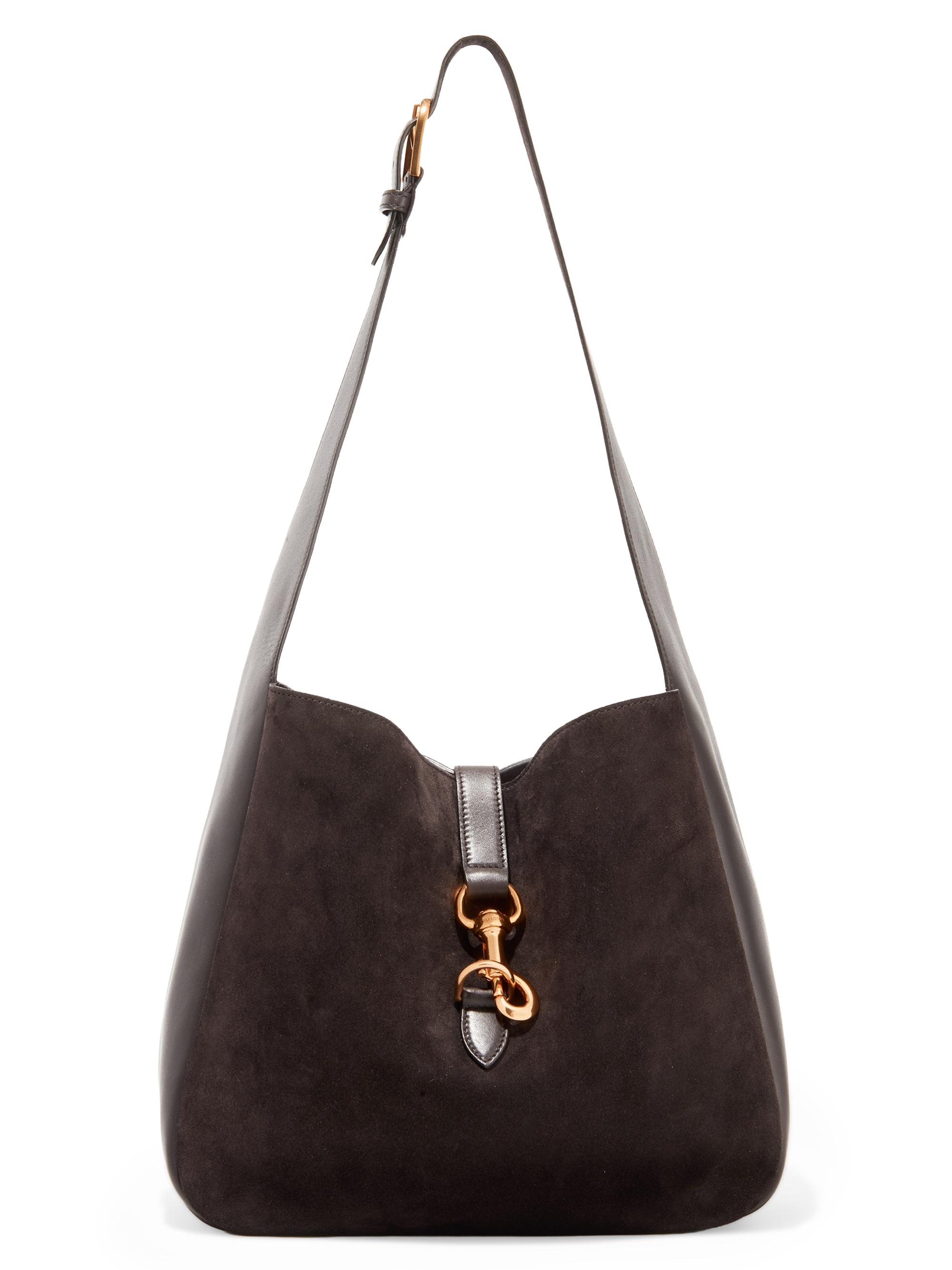 Nili Lotan Women's Anita Suede Shoulder Bag - Espresso