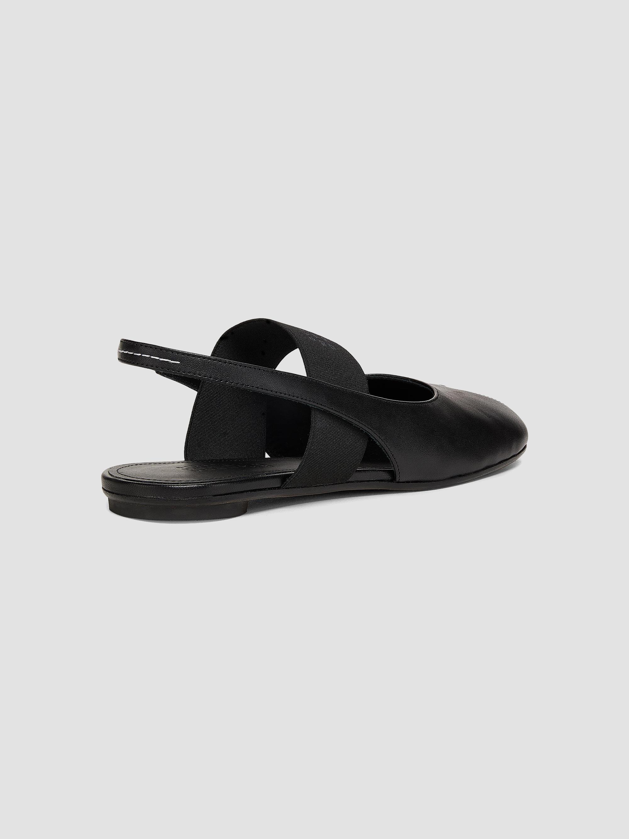 copipi 。Maison Margiela MM6 MM6 Maison Margiela Logo Peep-Toe Slingback Ballet Flats | Saks