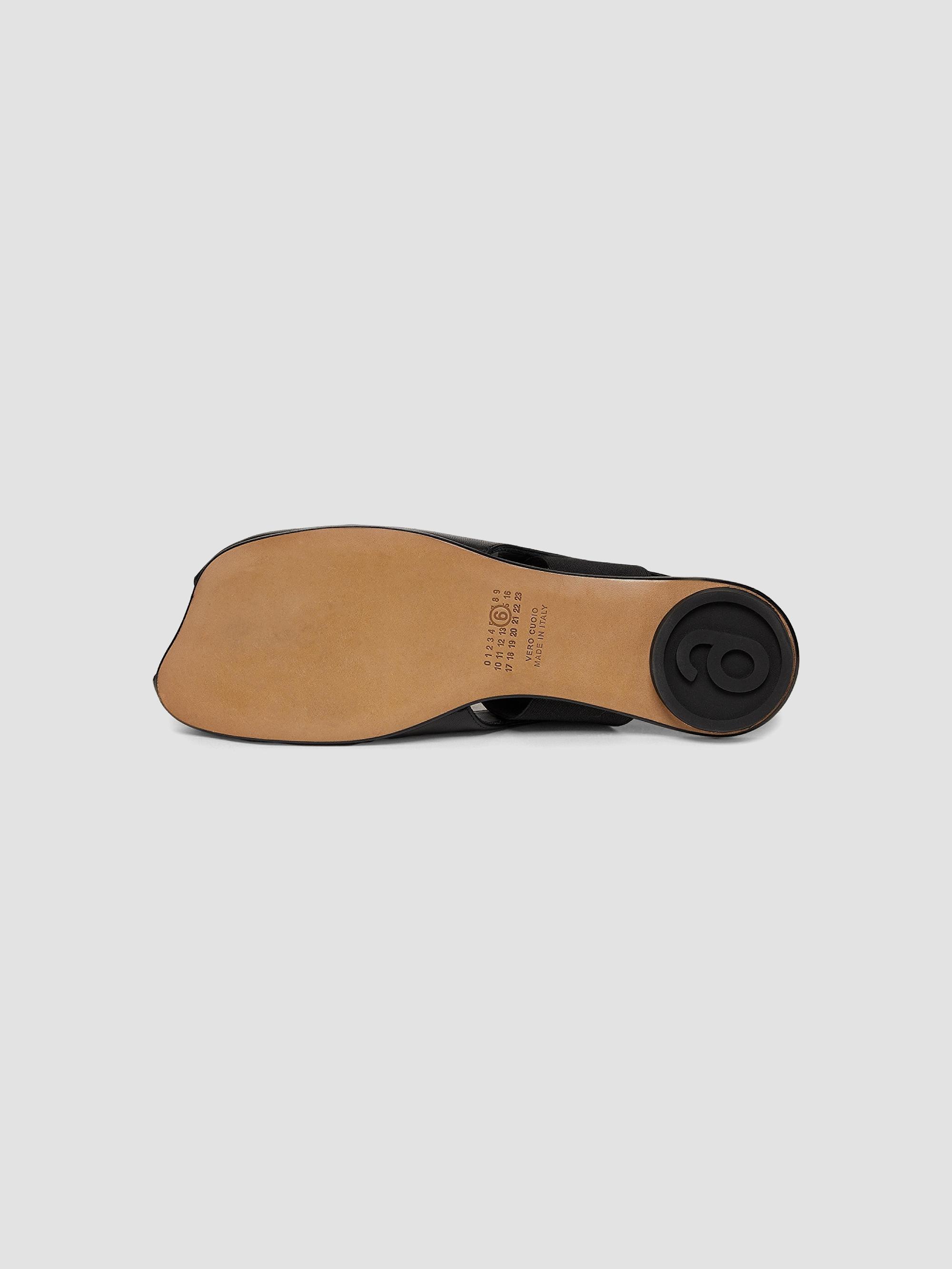 copipi 。Maison Margiela MM6 MM6 Maison Margiela Logo Peep-Toe Slingback Ballet Flats | Saks