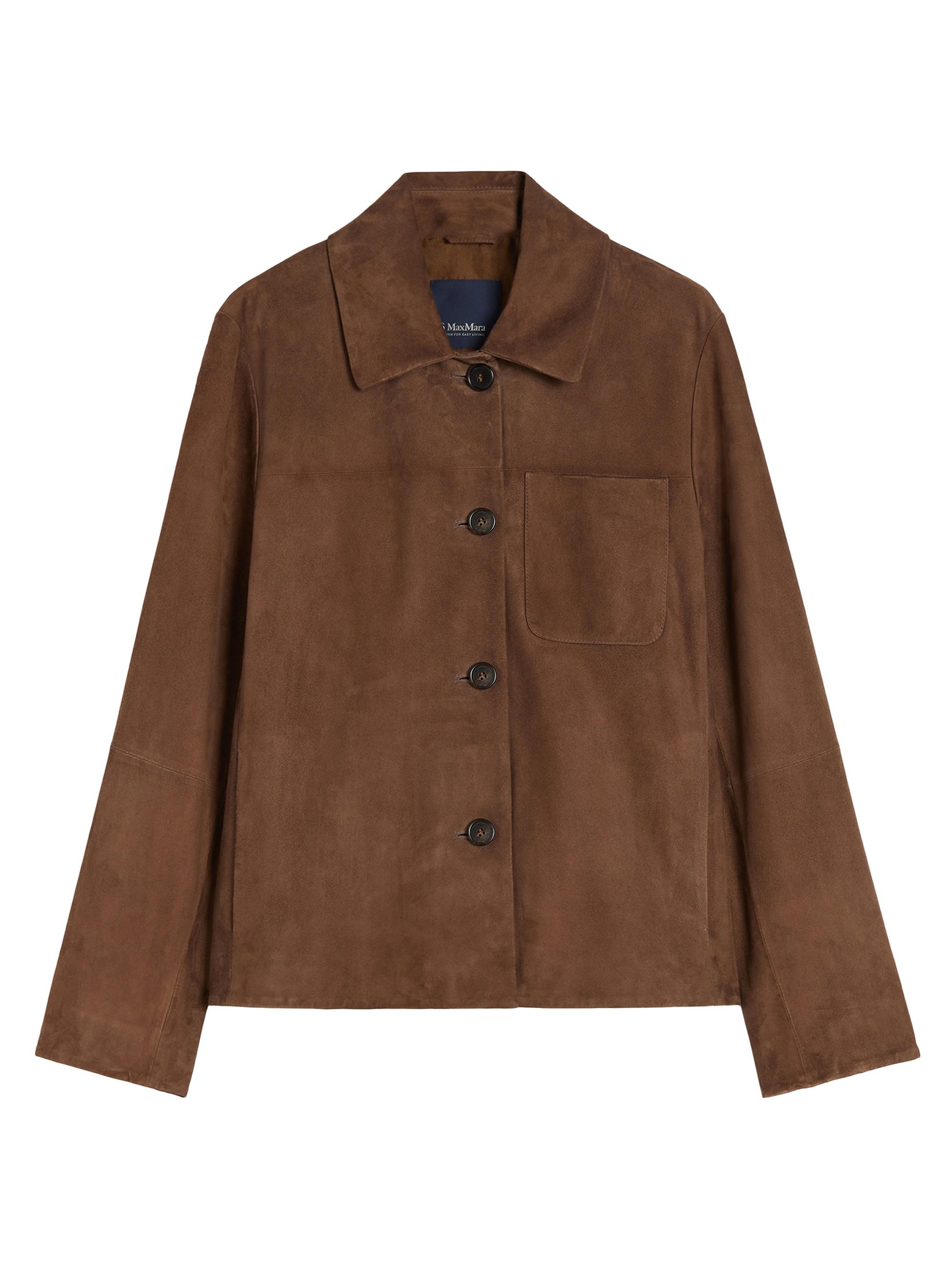 Max Mara Women's Suede Shacket - Dark Brown