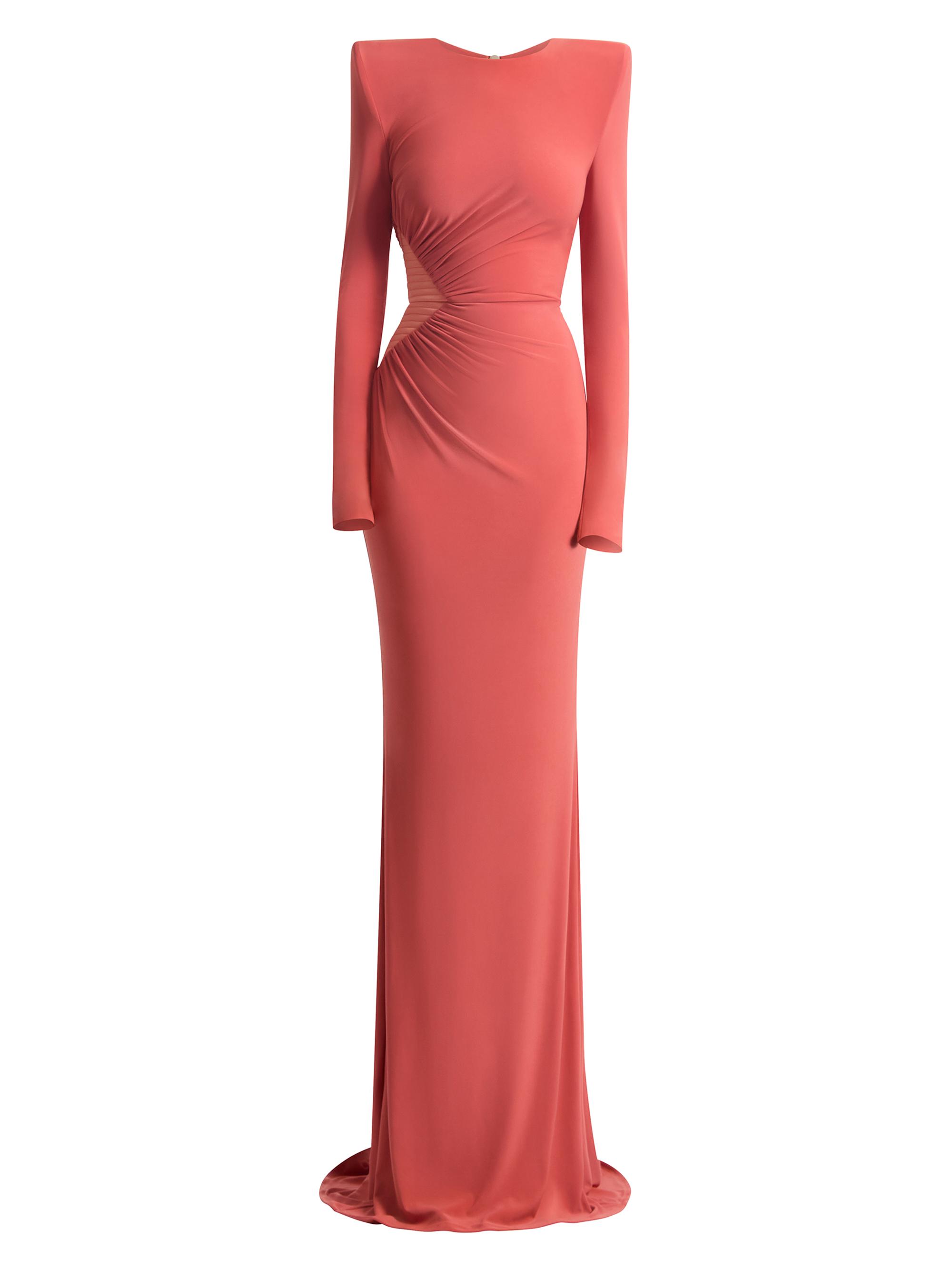 Zhivago Women's Echoes Of Self Ruched Body-Con Gown - Orange