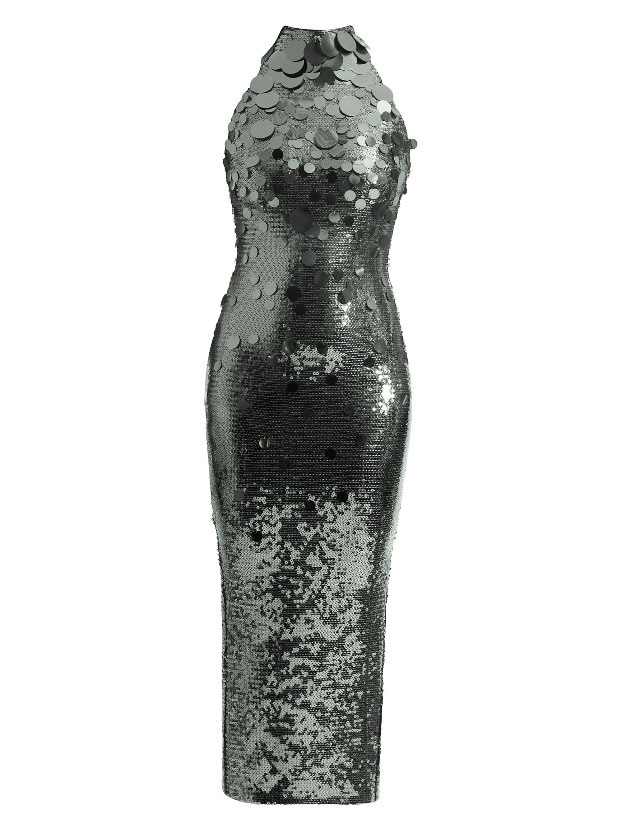 Zhivago Women's The Area Halterneck Midi-Dress - Graphite