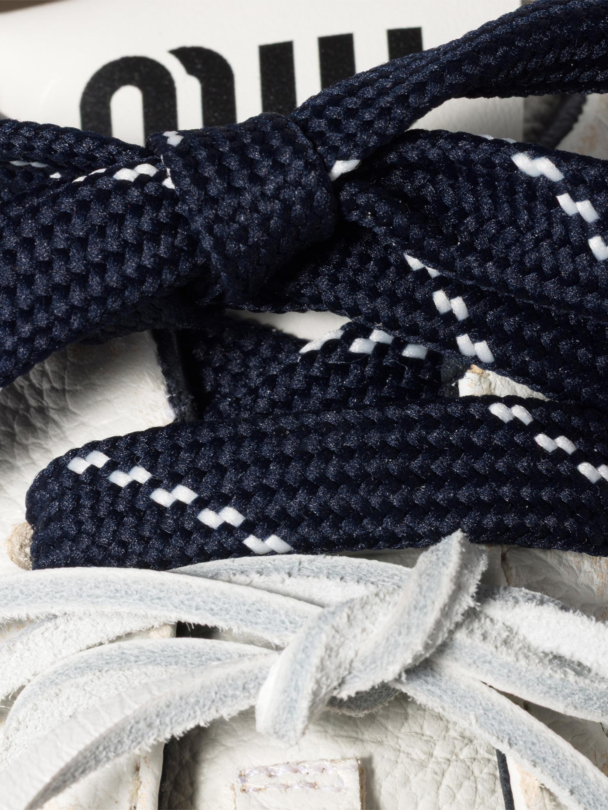 Miu Miu Deco Leather Sneakers | Saks Fifth Avenue