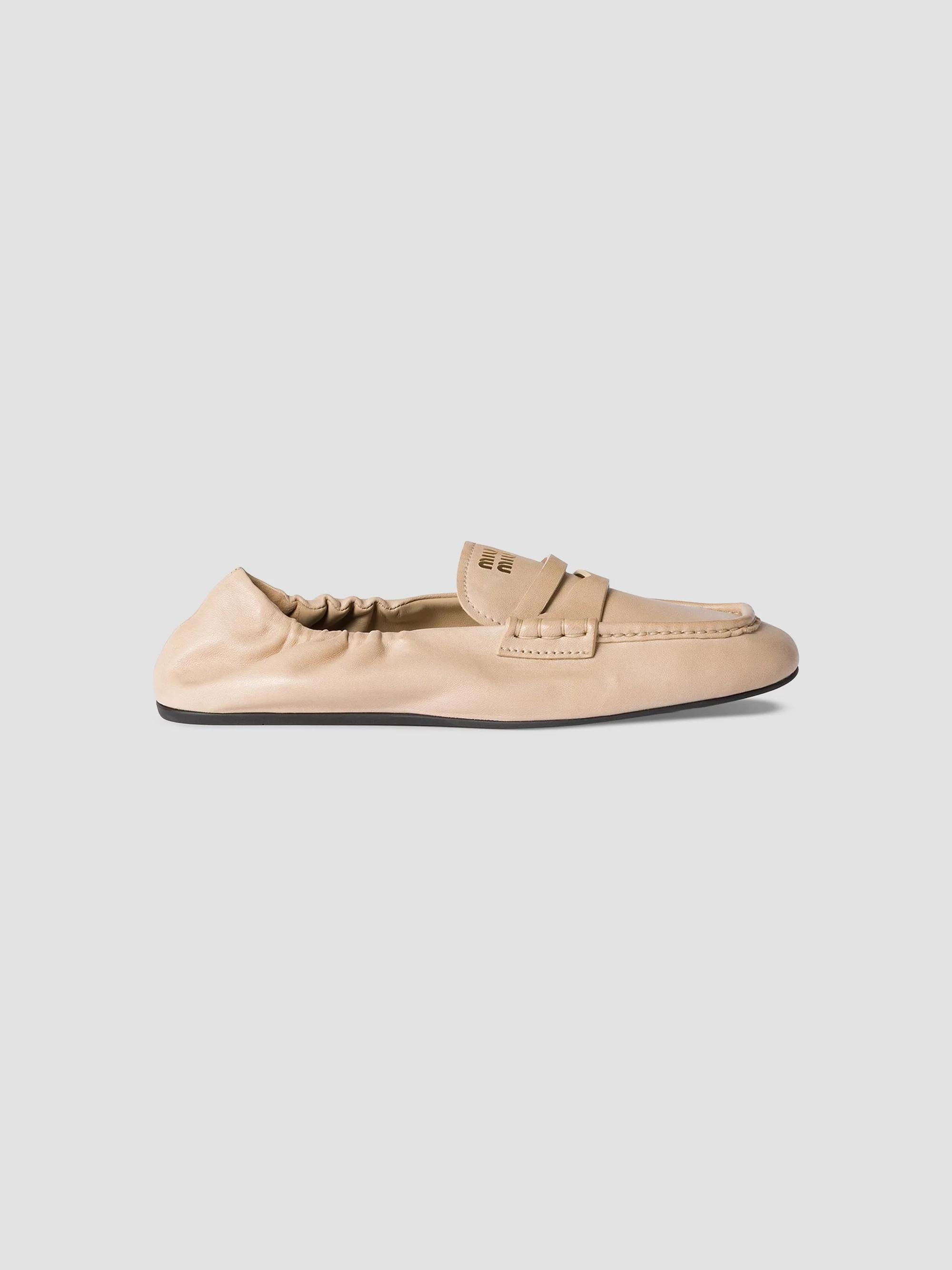 Miu Miu Ruches Nappa Leather Loafers | Saks Fifth Avenue